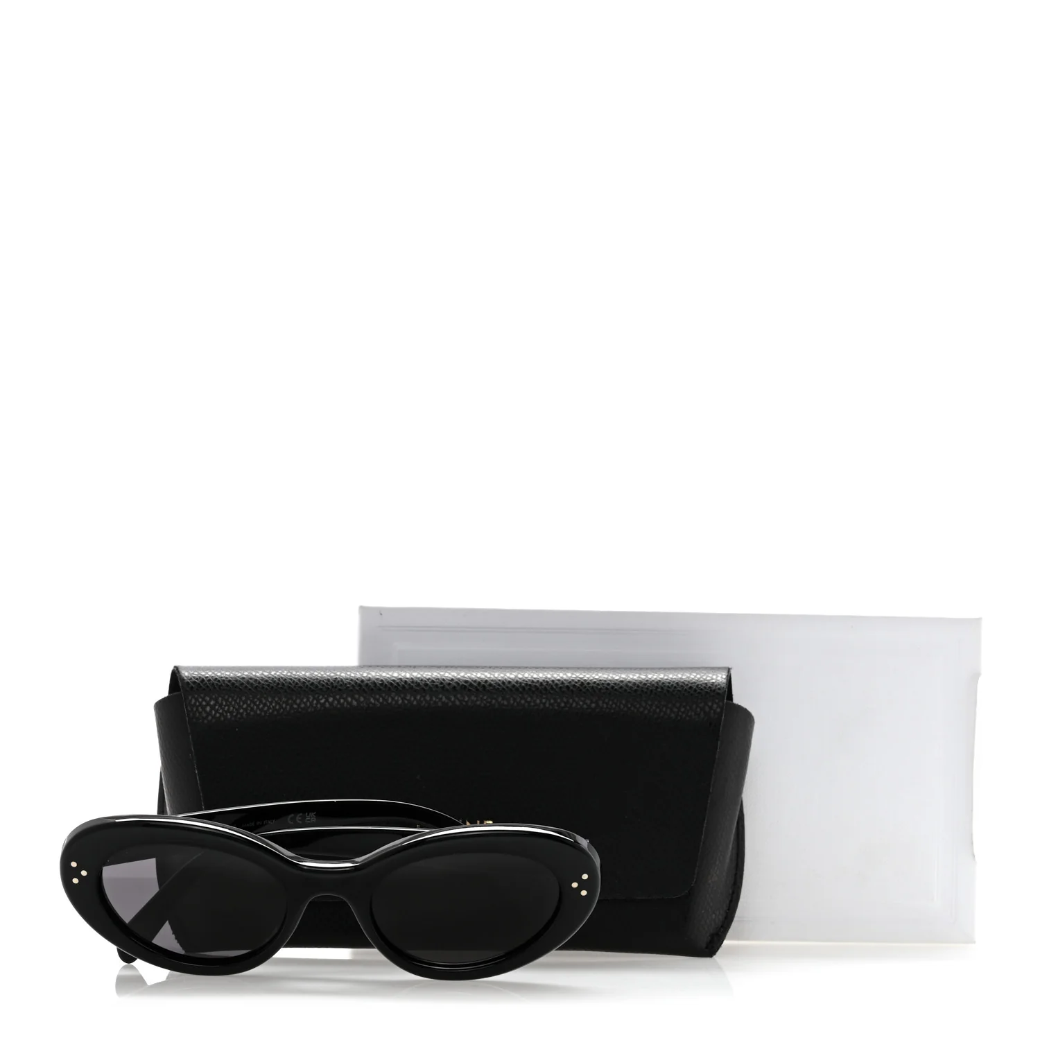 Acetate Cat Eye Sunglasses CL401931 Black - Image 7