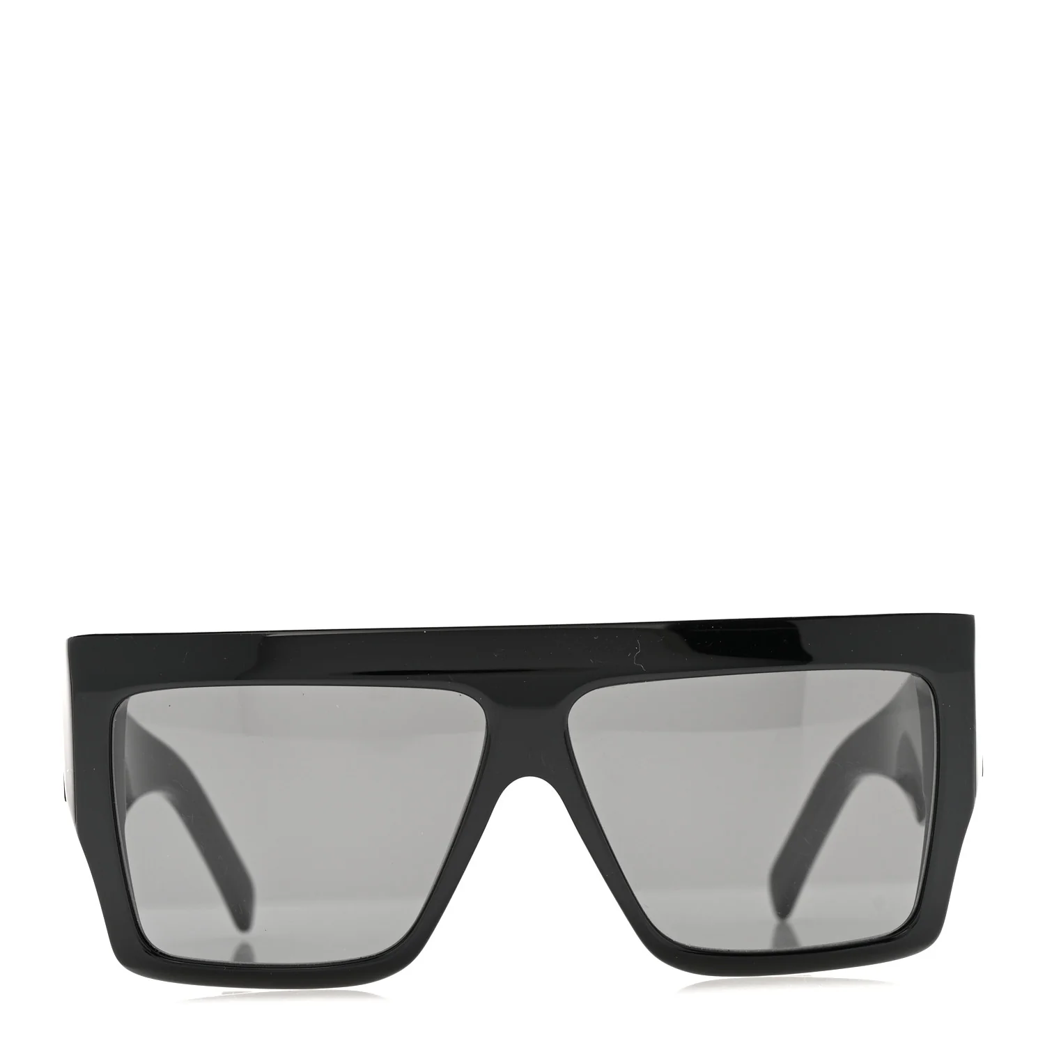 Acetate Flat Top Rectangular Sunglasses CL400921 Black - Image 3
