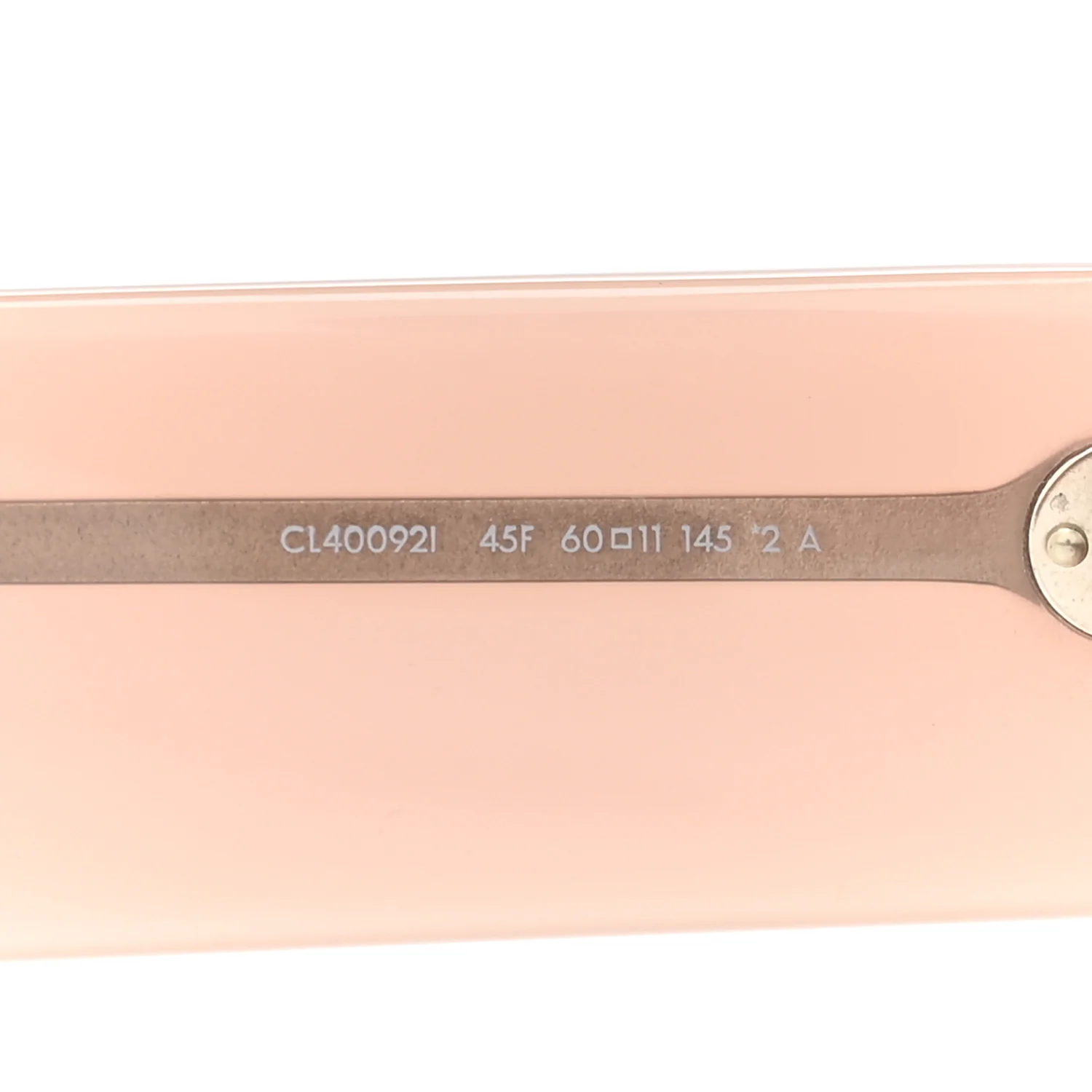 Acetate Flat Top Rectangular Sunglasses CL40092I Shiny Milky Hazelnut - Image 5