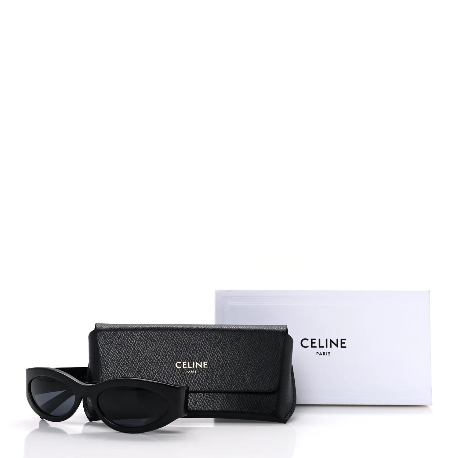 Acetate Monochroms Cat Eye Sunglasses CL40288I Black - Image 7
