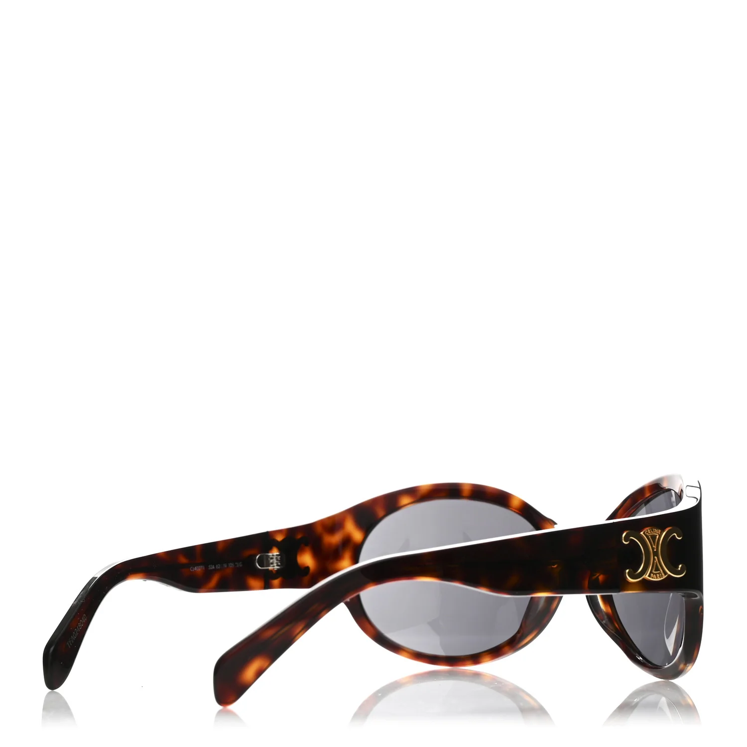 Acetate Round Sunglasses CL40271I Havana - Image 4