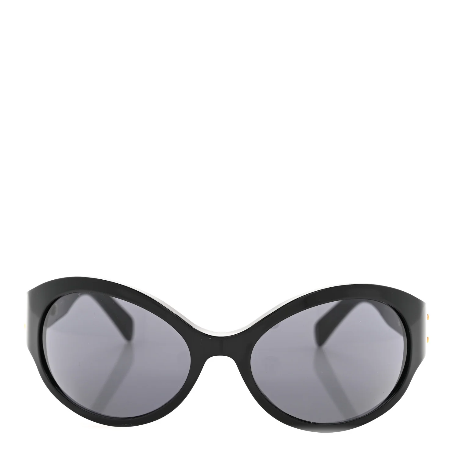 Acetate Round Triomphe Sunglasses CL40271I Black - Image 2
