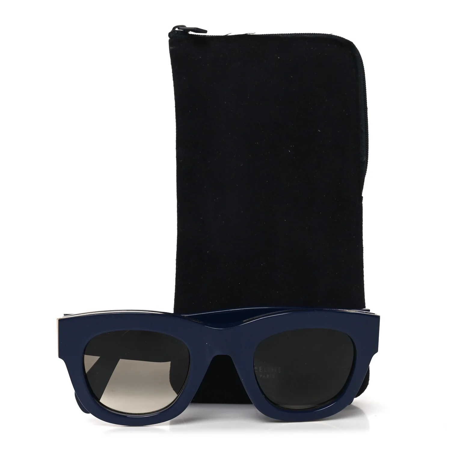 Acetate Strat Brow Sunglasses CL41095/S Blue - Image 7