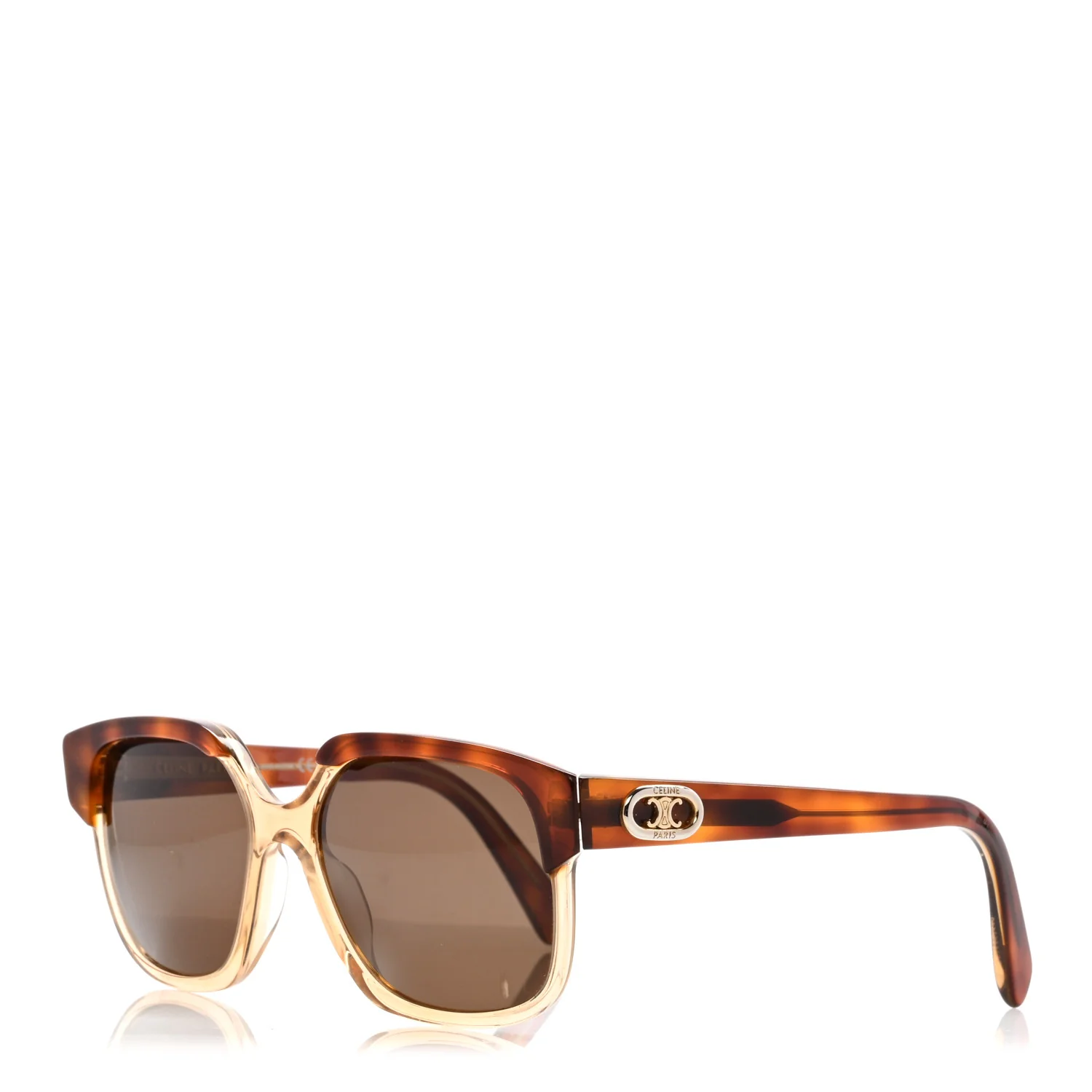 Acetate Triomphe Square Sunglasses CL40155I Tortoise