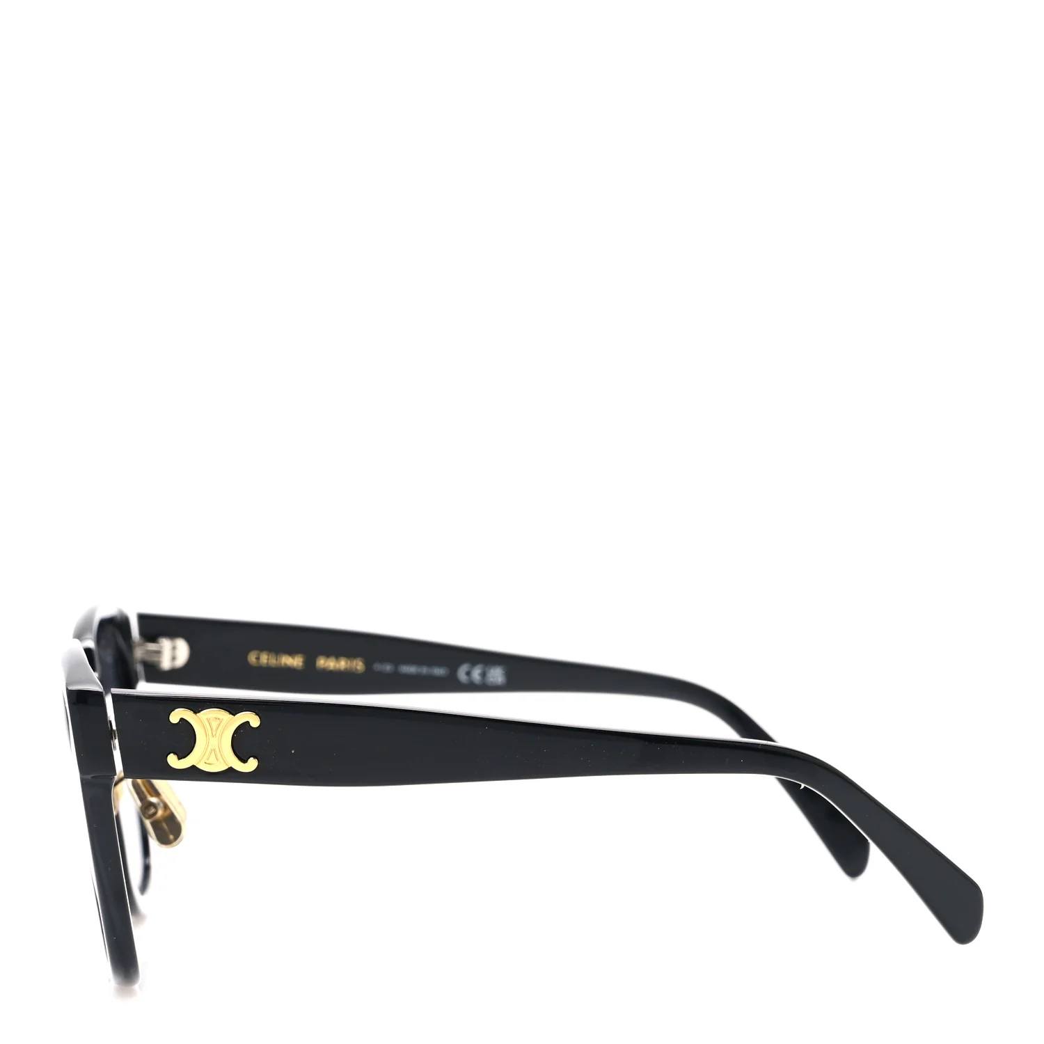 Acetate Triomphe Sunglasses CL40222F Black - Image 3