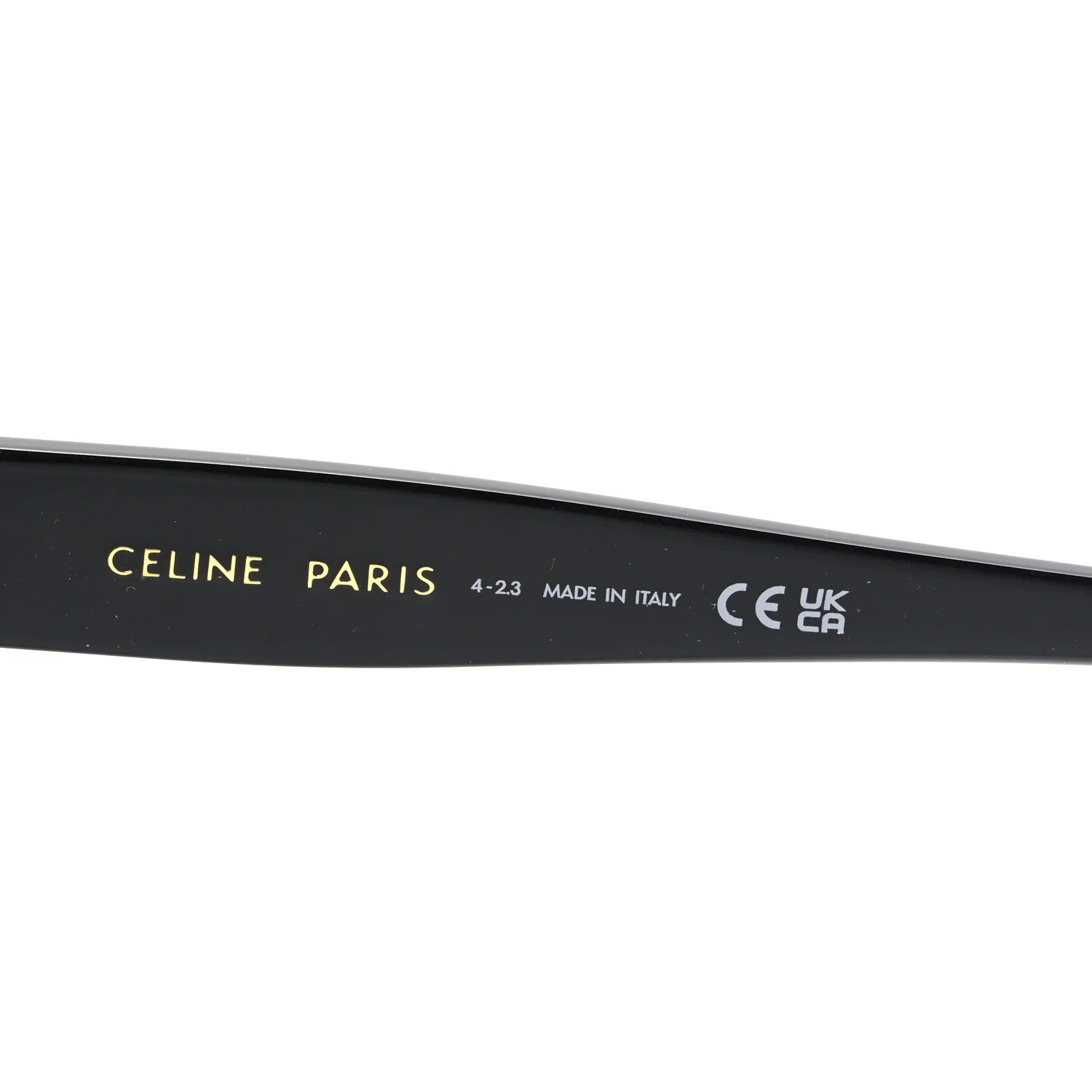 Acetate Triomphe Sunglasses CL40222F Black - Image 5