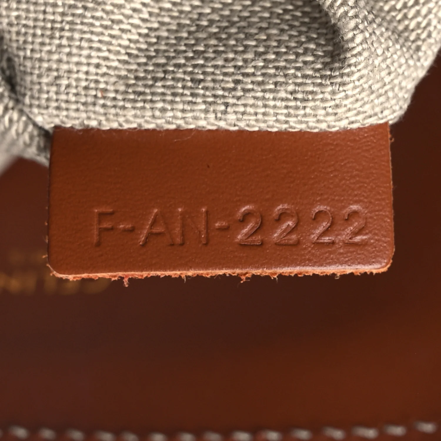 All Over Textile Calfskin Small Vertical Cabas Natural Tan Black - Image 8
