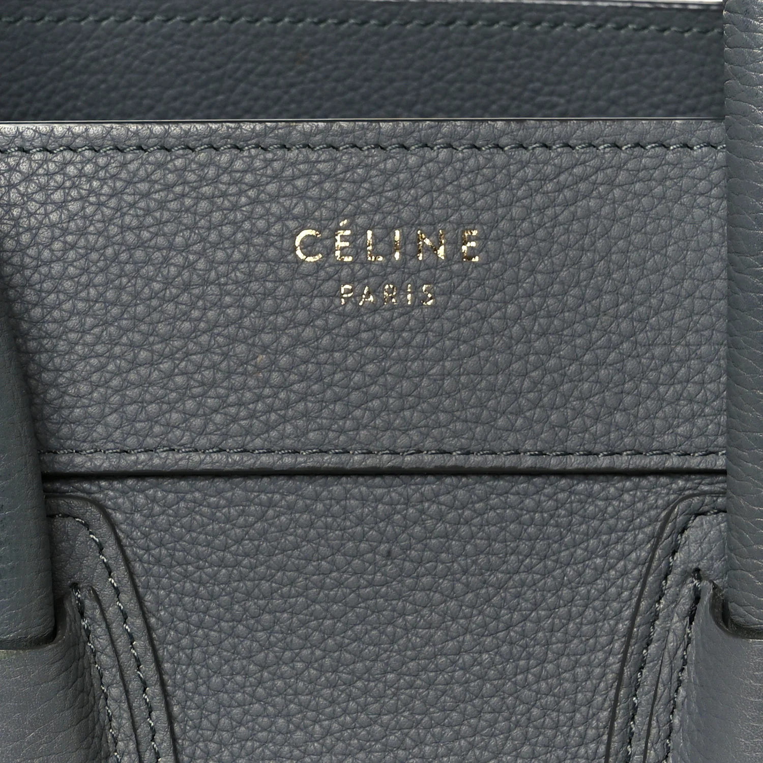 Baby Drummed Calfskin Micro Luggage Kohl - Image 7