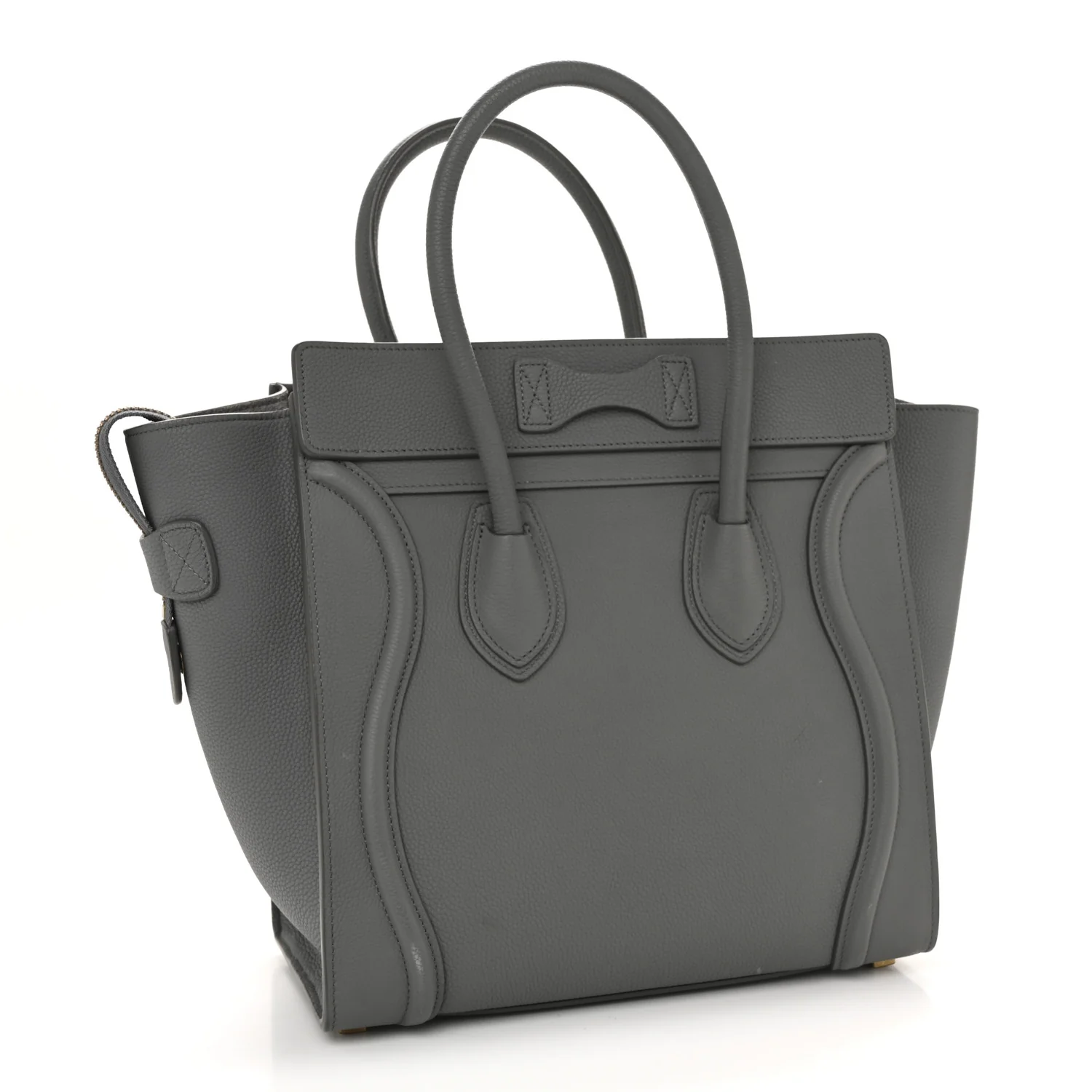 Baby Drummed Calfskin Micro Luggage Kohl - Image 3