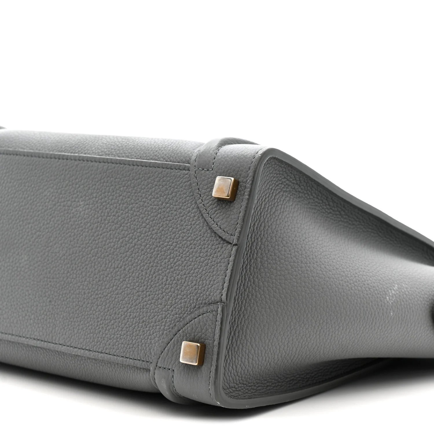 Baby Drummed Calfskin Micro Luggage Kohl - Image 11