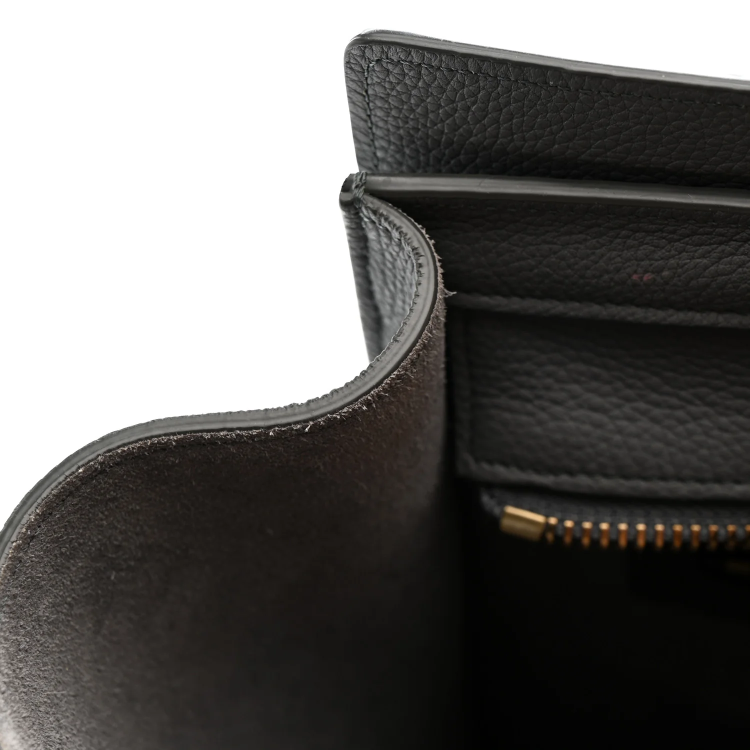 Baby Drummed Calfskin Micro Luggage Kohl - Image 15
