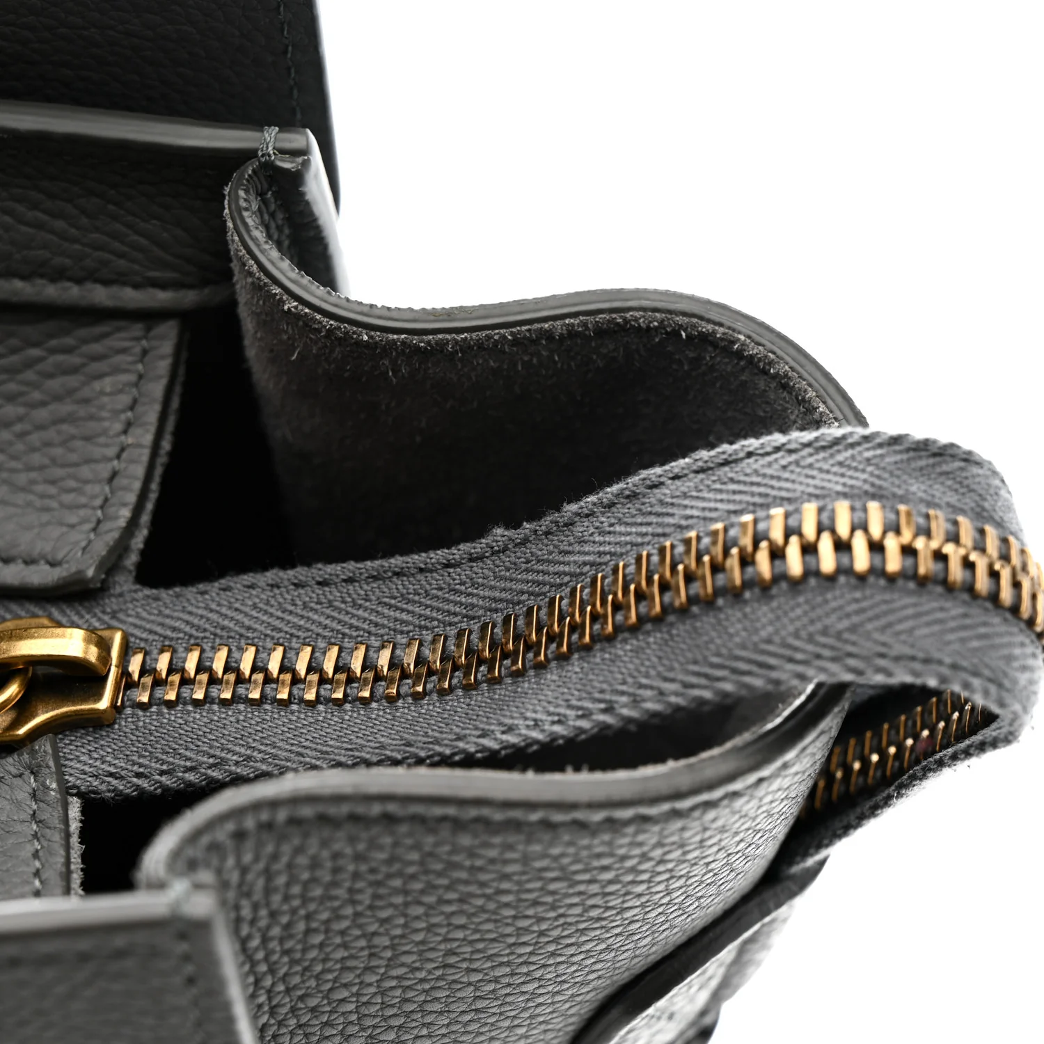Baby Drummed Calfskin Micro Luggage Kohl - Image 16