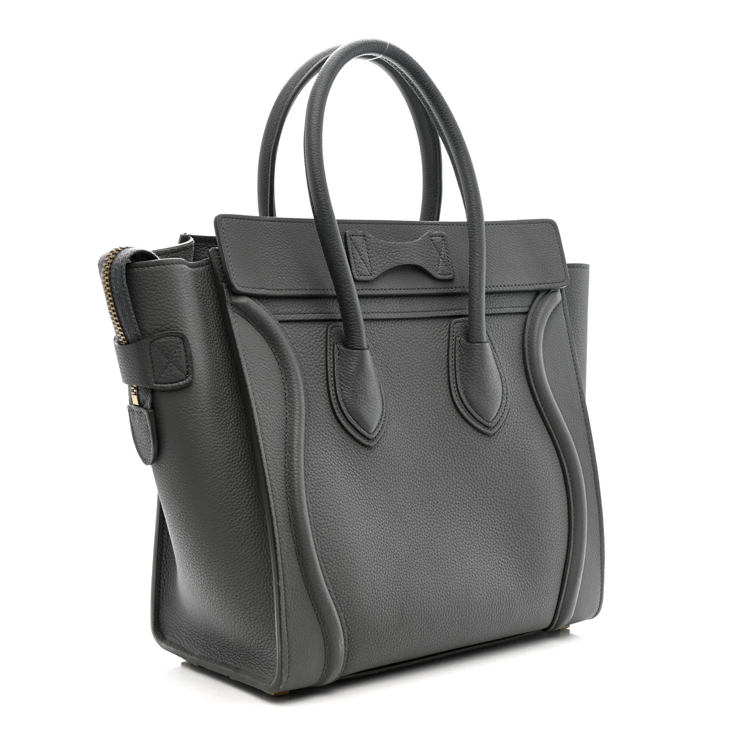 Baby Drummed Calfskin Micro Luggage Kohl - Image 3