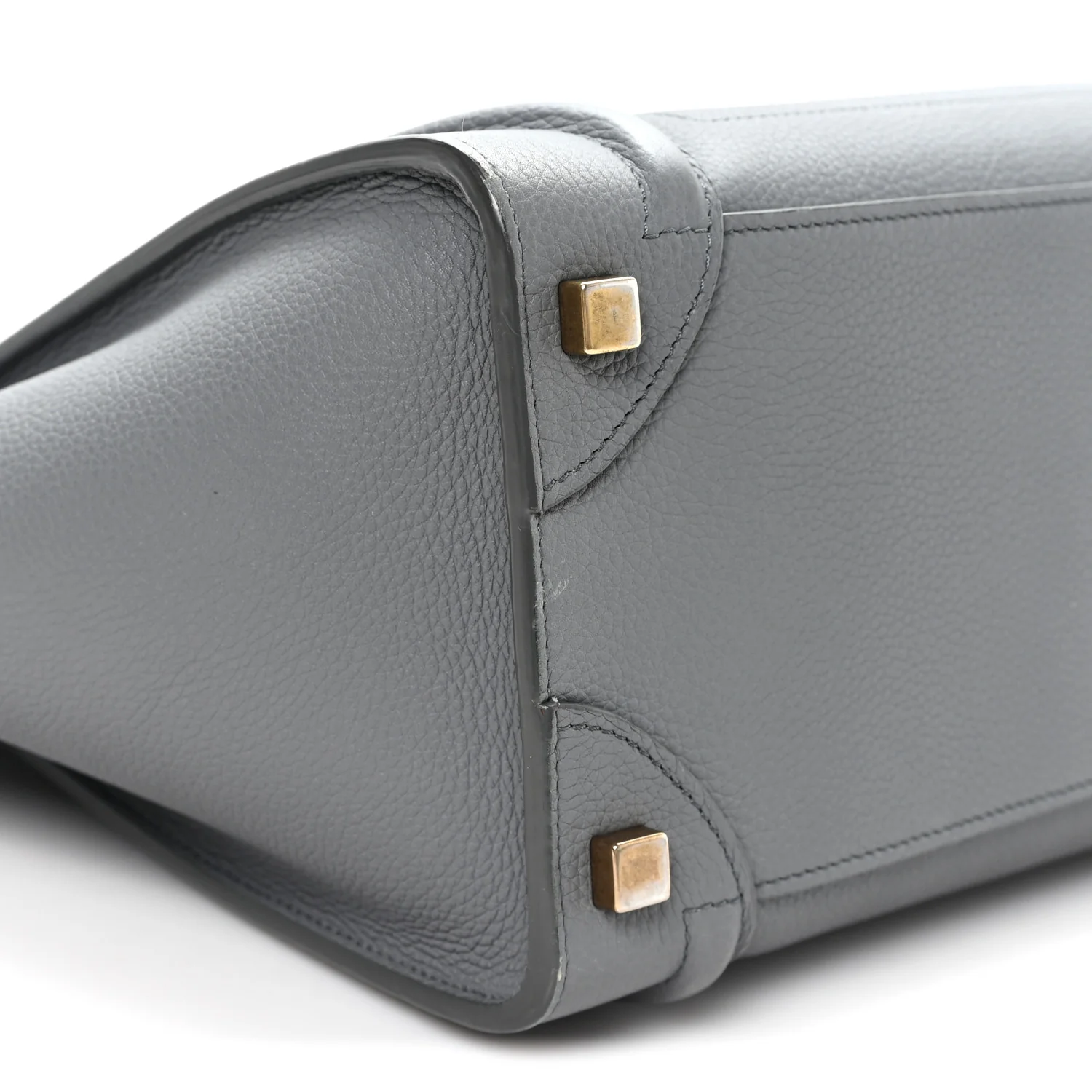 Baby Drummed Calfskin Micro Luggage Kohl - Image 8