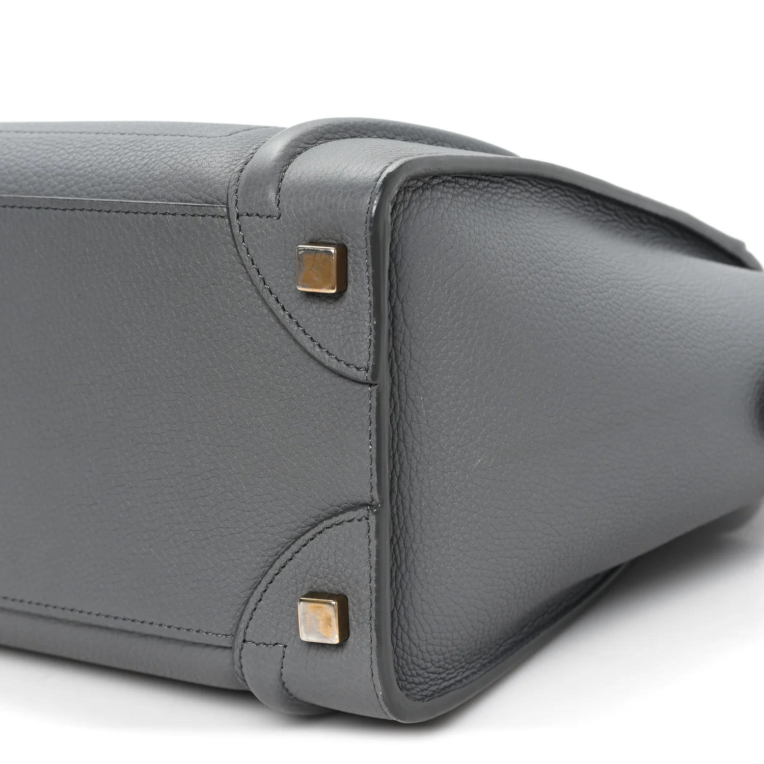 Baby Drummed Calfskin Micro Luggage Kohl - Image 9