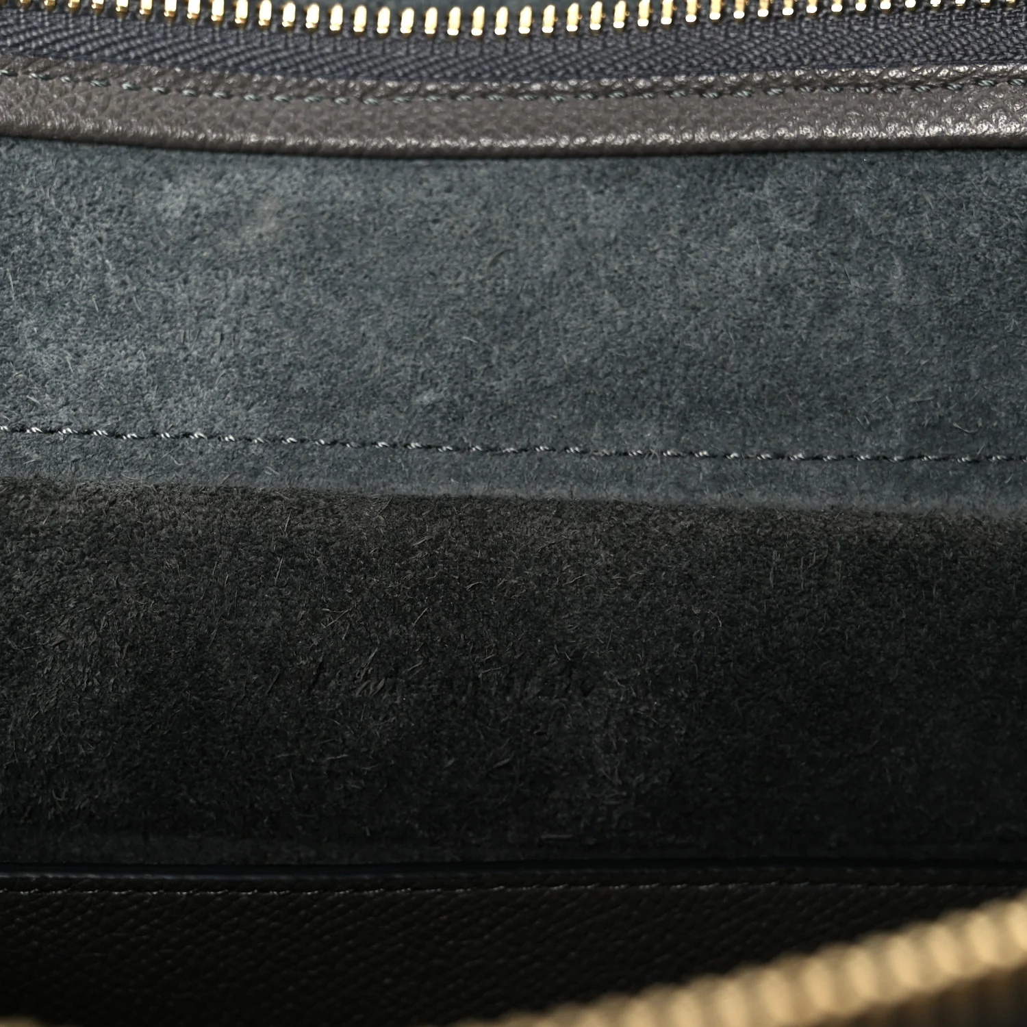 Baby Grained Calfskin Micro Belt Bag Grey - Image 12