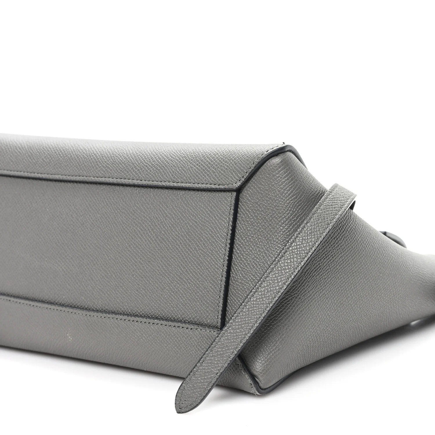 Baby Grained Calfskin Micro Belt Bag Grey - Image 15