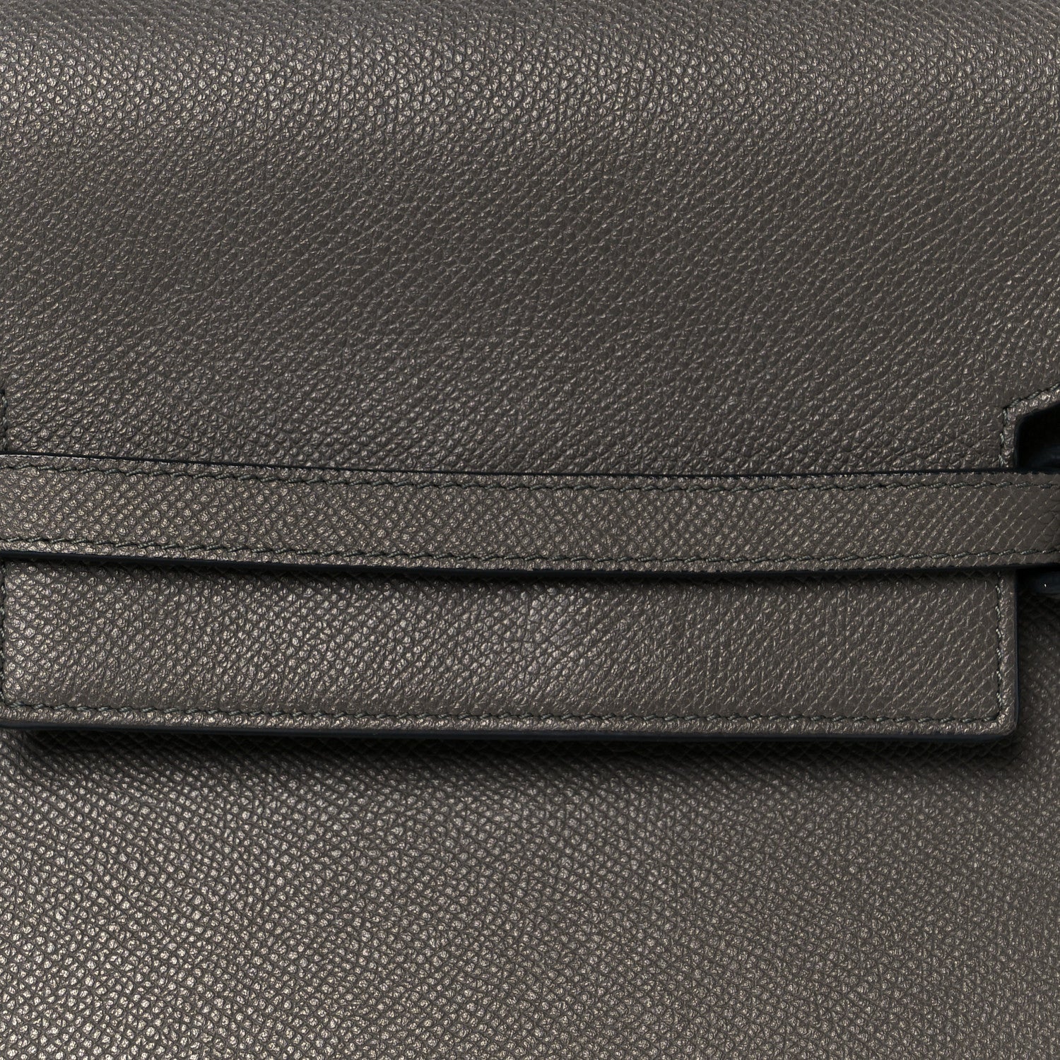 Baby Grained Calfskin Micro Belt Bag Grey - Image 17