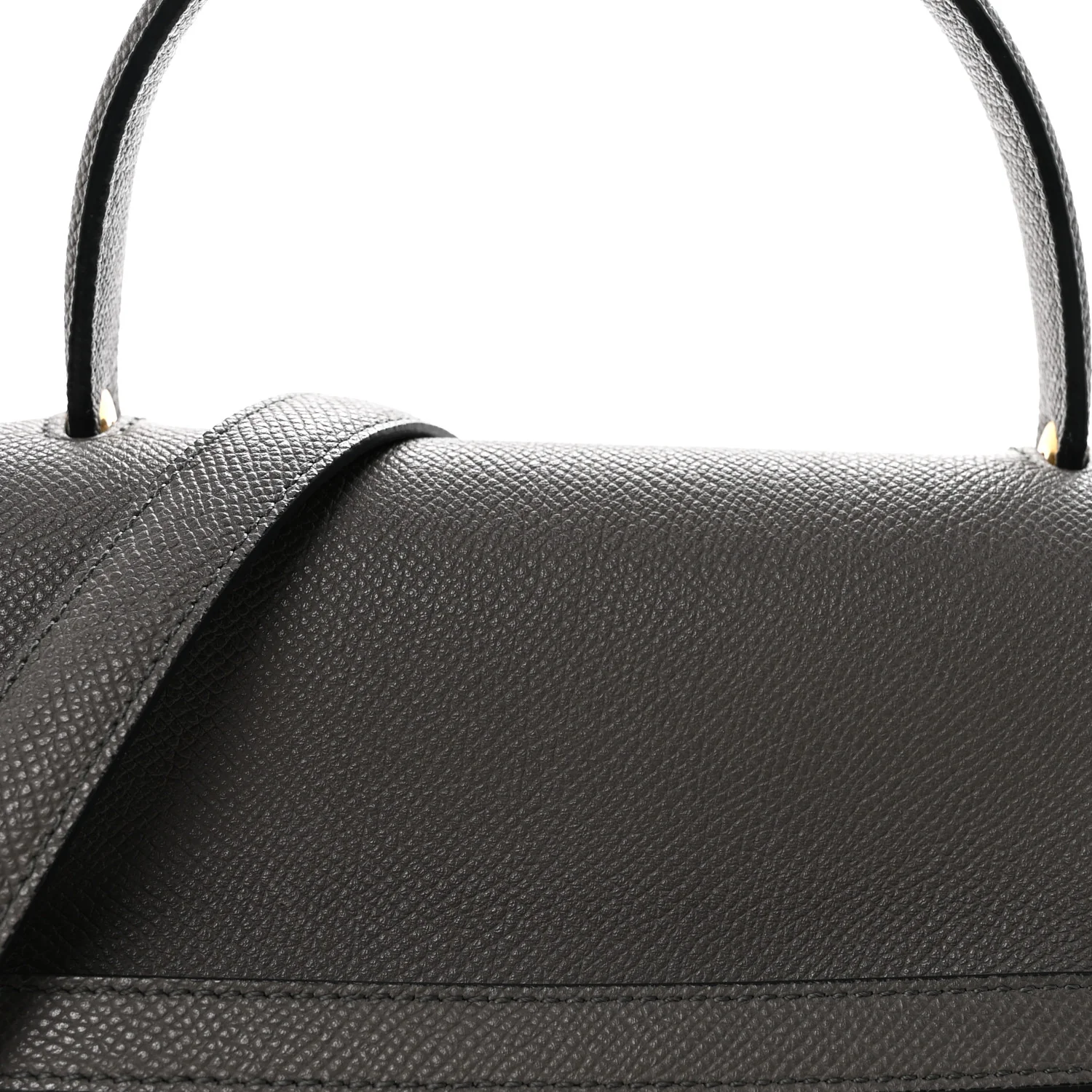 Baby Grained Calfskin Micro Belt Bag Grey - Image 8