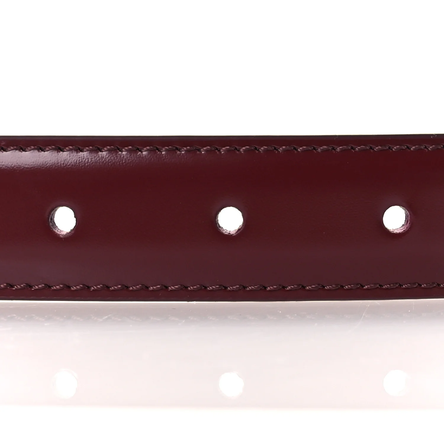 Box Calfskin Medium 25mm Triomphe Belt 70 Light Burgundy - Image 3