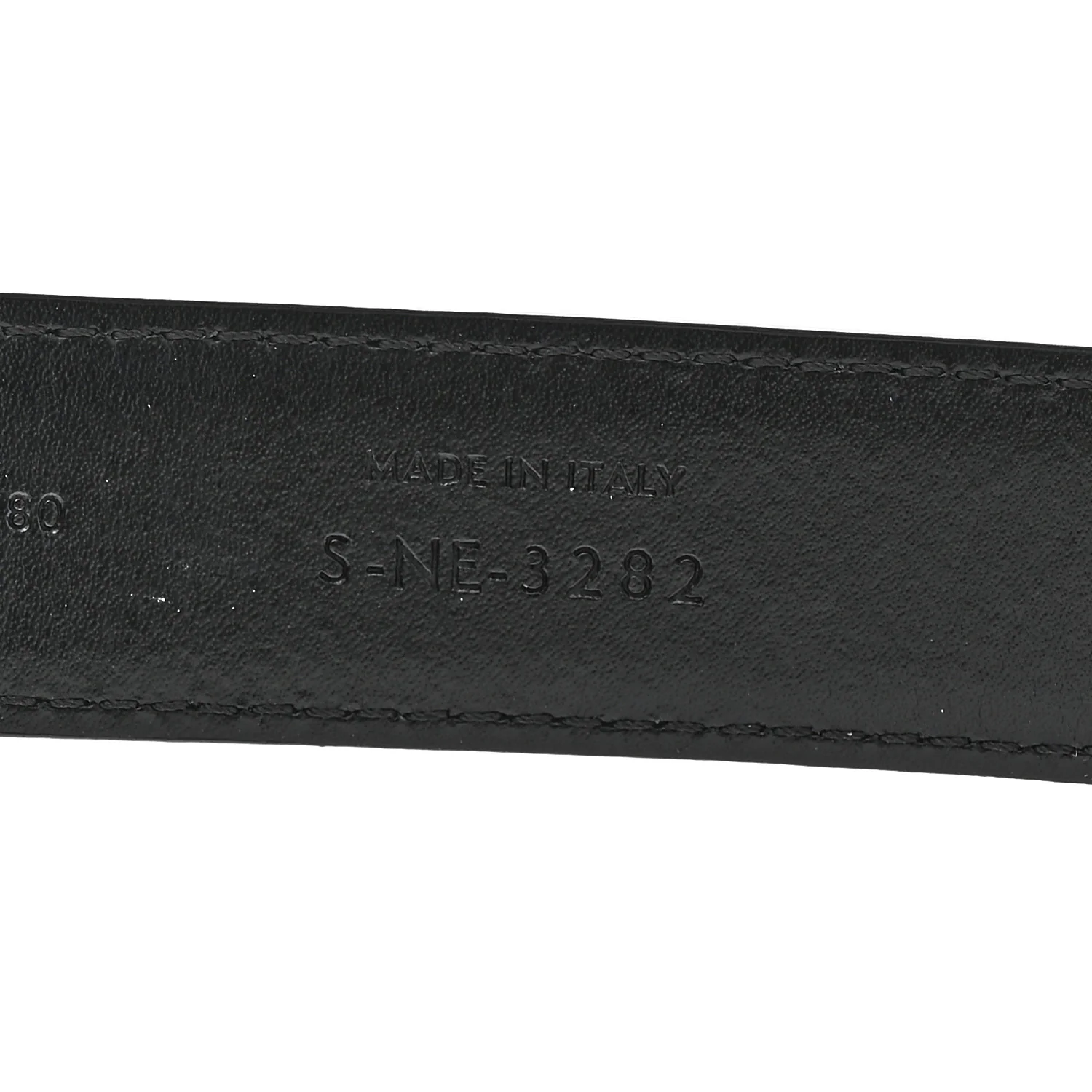 Box Calfskin Medium 25mm Triomphe Belt 80 32 Black - Image 4