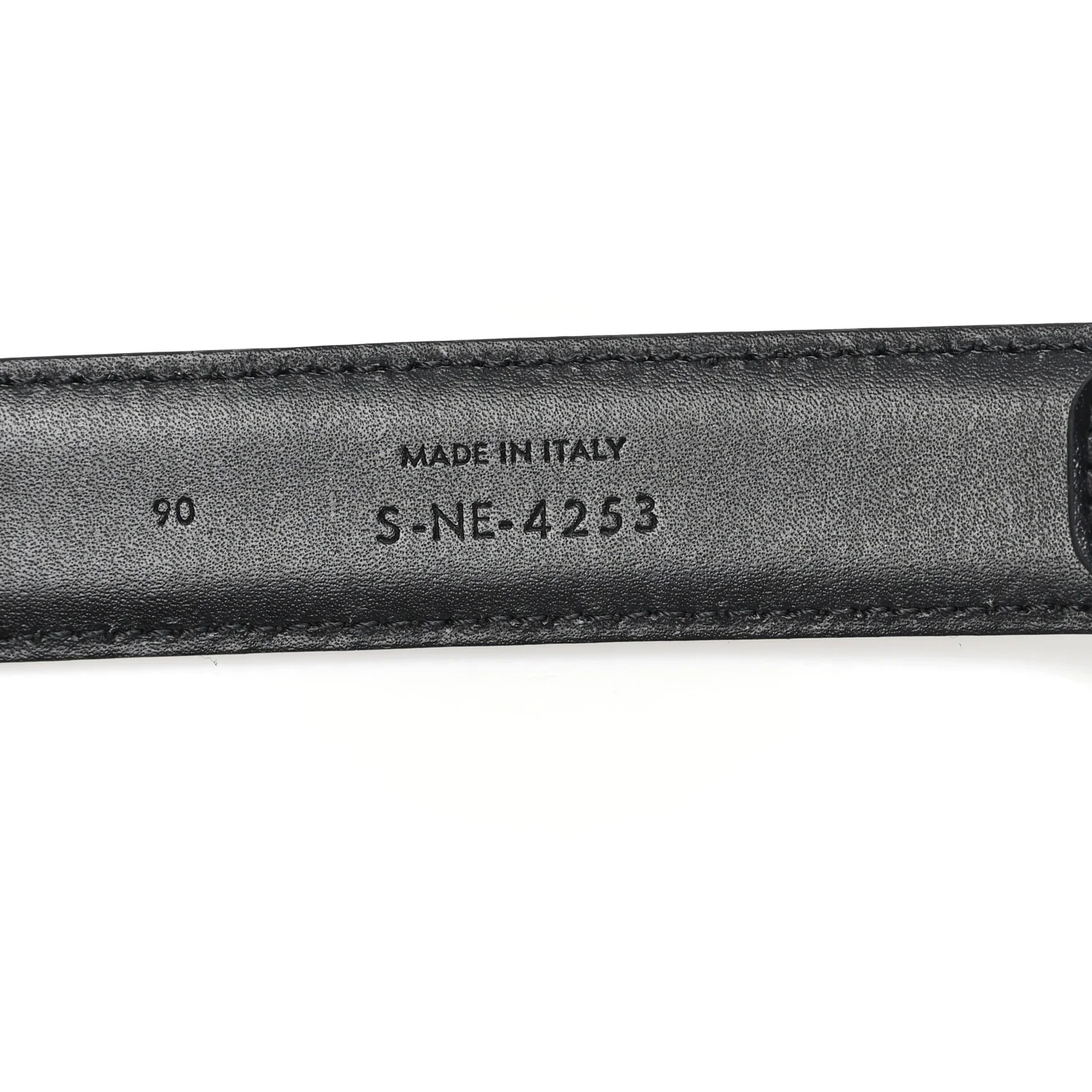 Box Calfskin Medium 25mm Triomphe Belt 90 36 Black - Image 3
