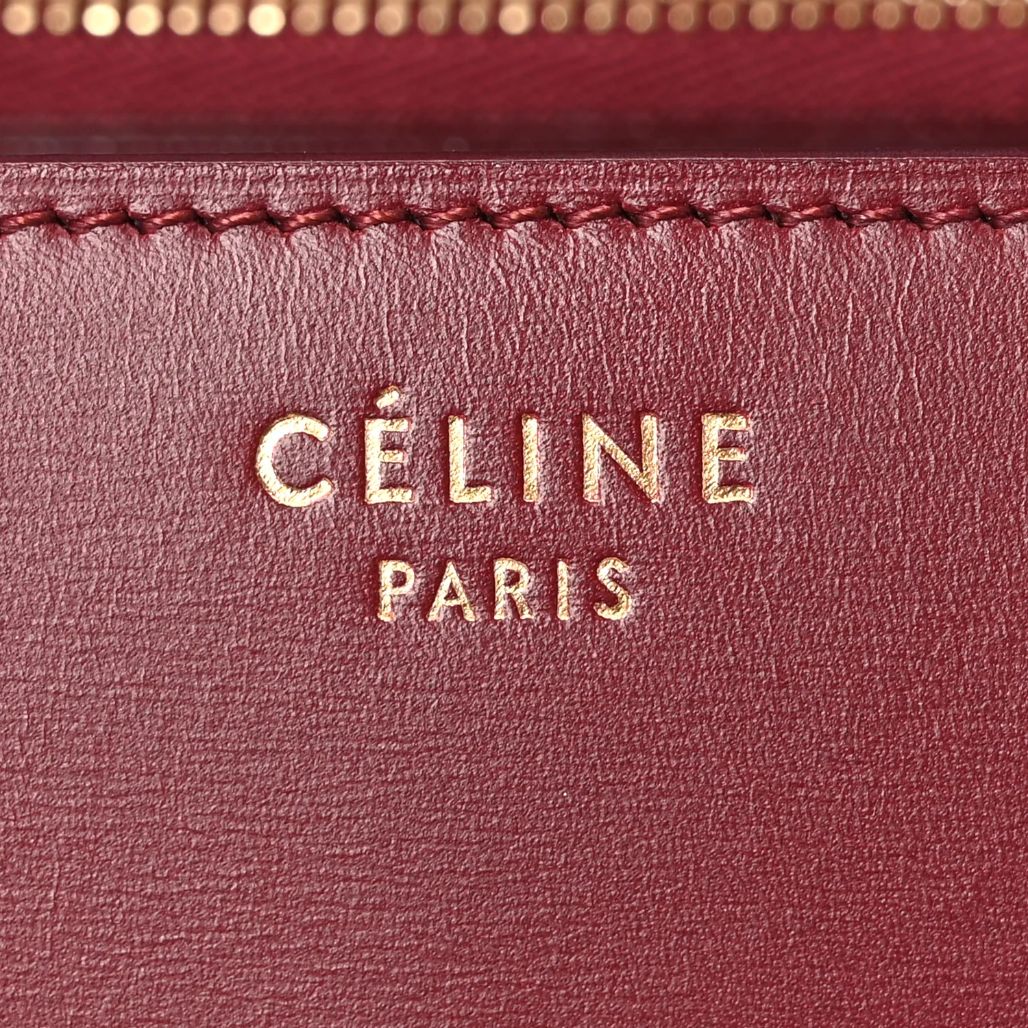 Box Calfskin Medium Classic Box Flap Bag Burgundy - Image 6