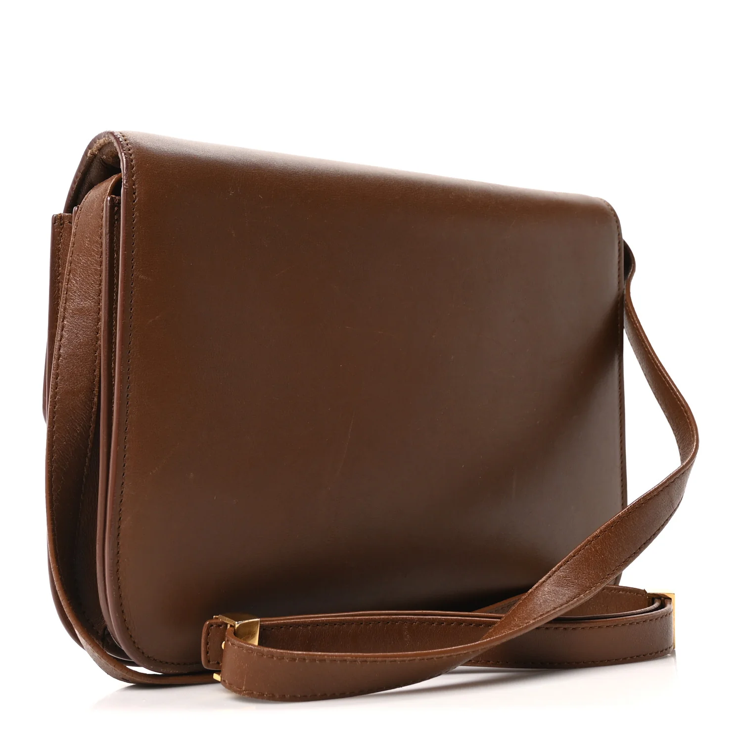 Box Calfskin Medium Classic Box Flap Bag Camel - Image 3