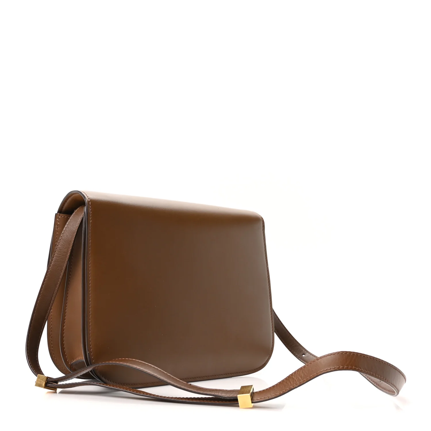 Box Calfskin Medium Classic Box Flap Bag Camel - Image 3