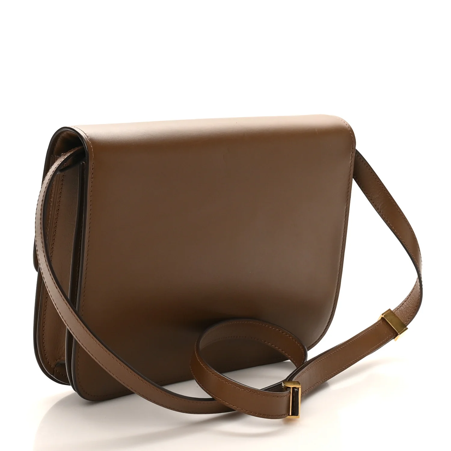 Box Calfskin Medium Classic Box Flap Bag Camel - Image 2