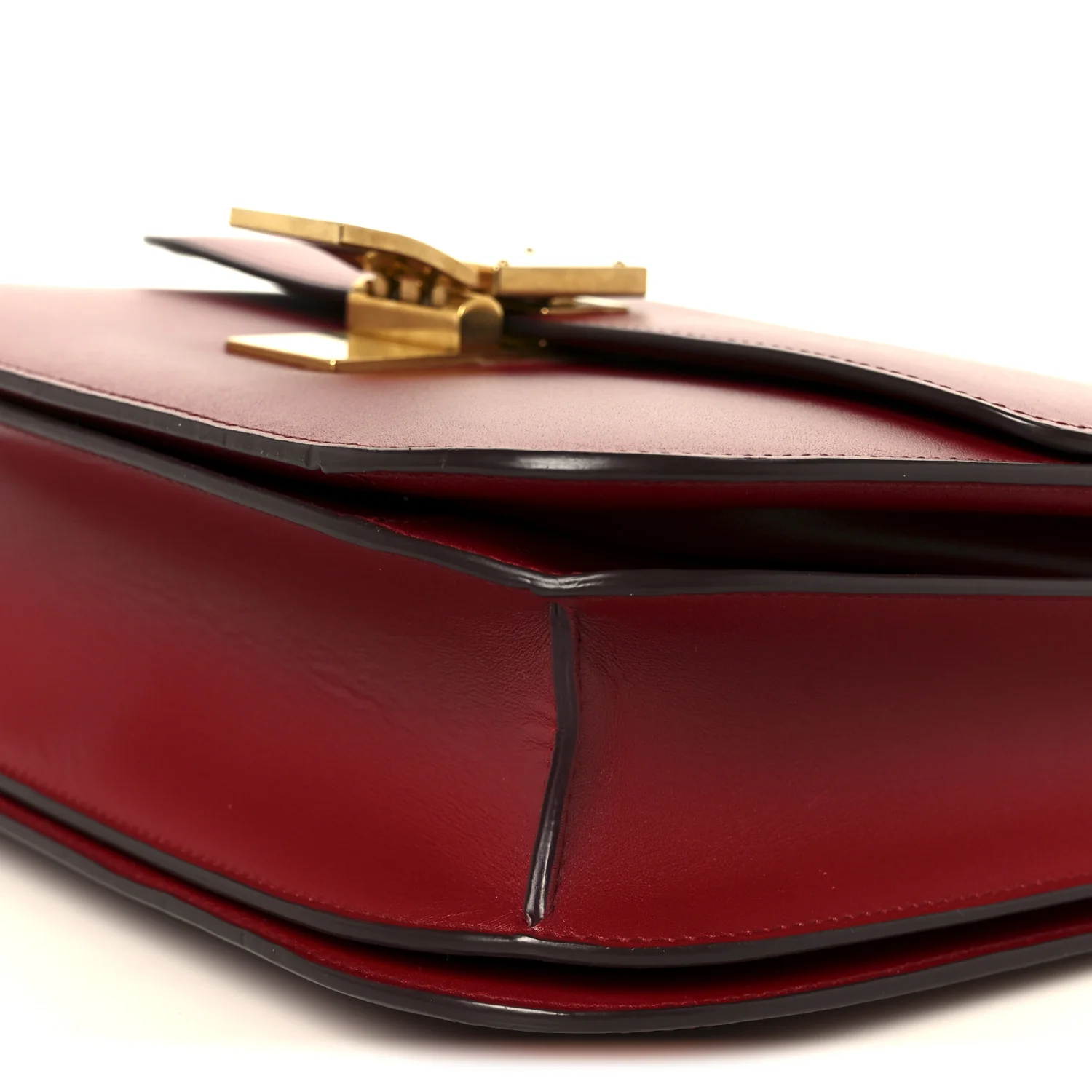 Box Calfskin Medium Classic Box Flap Bag Red - Image 10