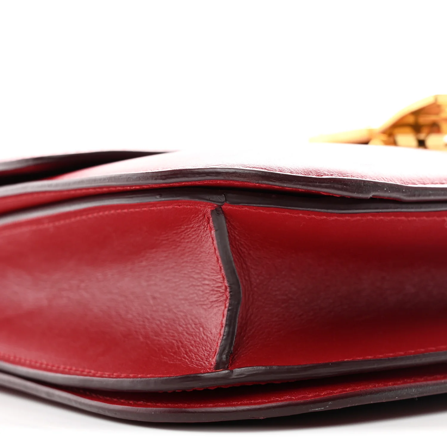 Box Calfskin Medium Classic Box Flap Bag Red - Image 10