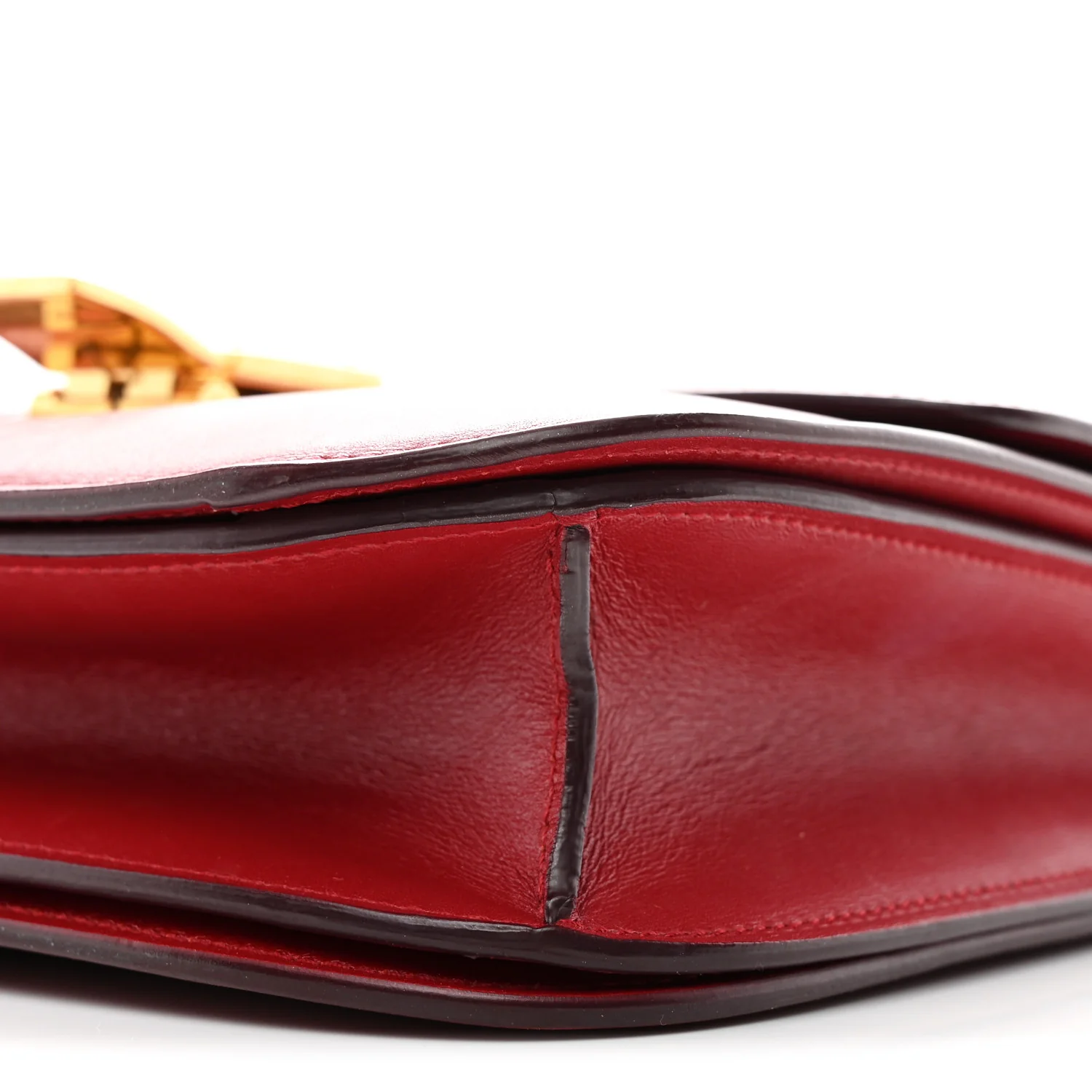 Box Calfskin Medium Classic Box Flap Bag Red - Image 11