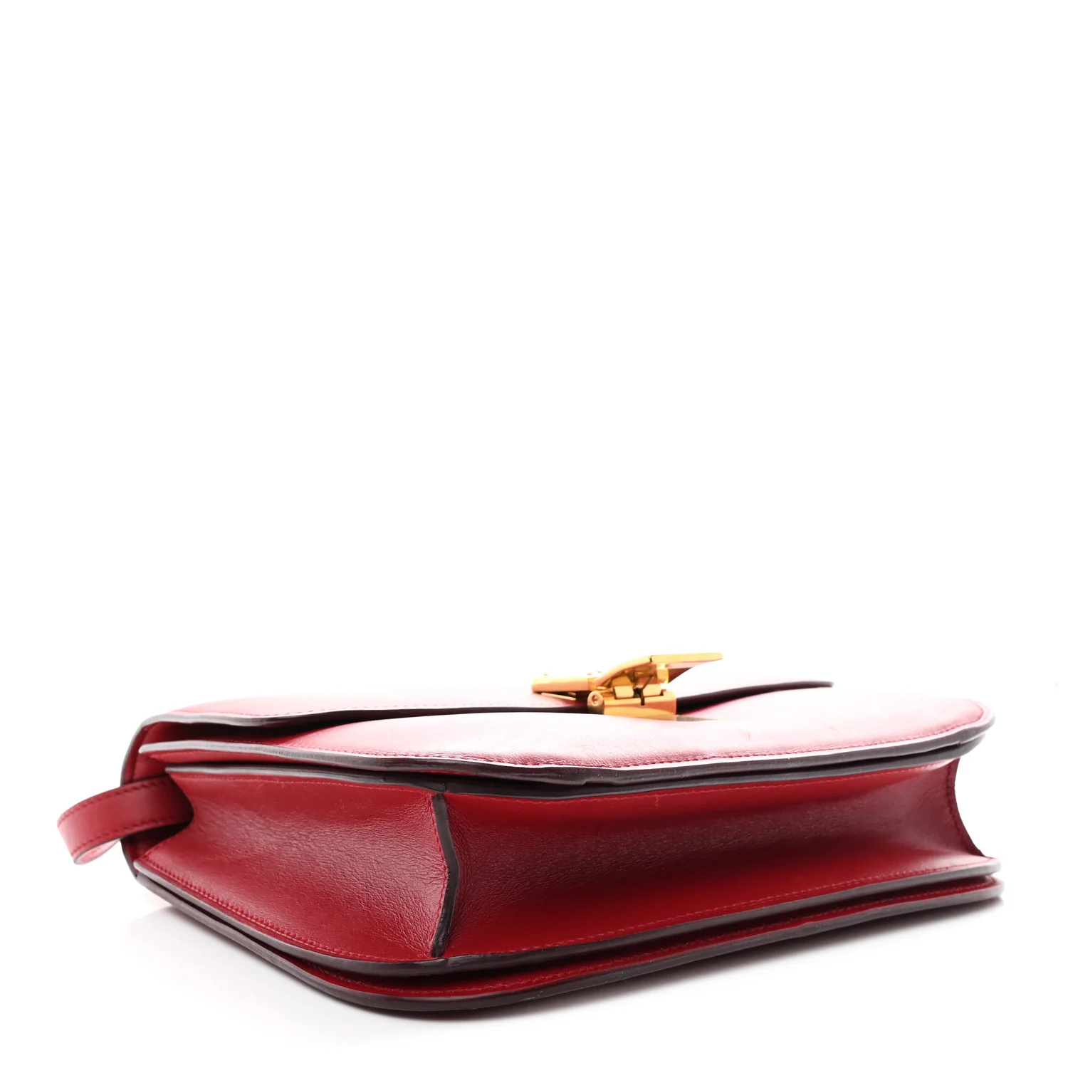 Box Calfskin Medium Classic Box Flap Bag Red - Image 4