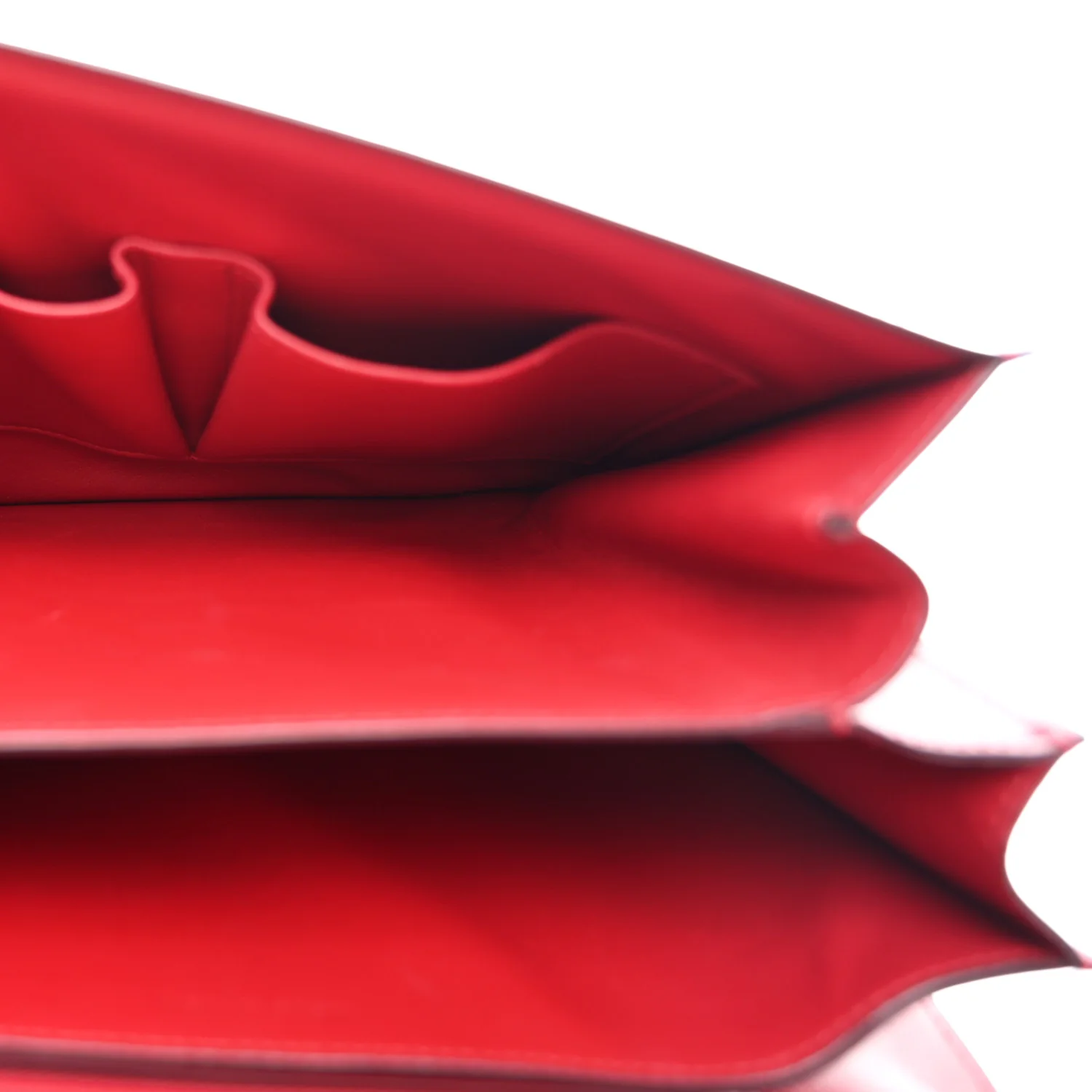 Box Calfskin Medium Classic Box Flap Bag Red - Image 5