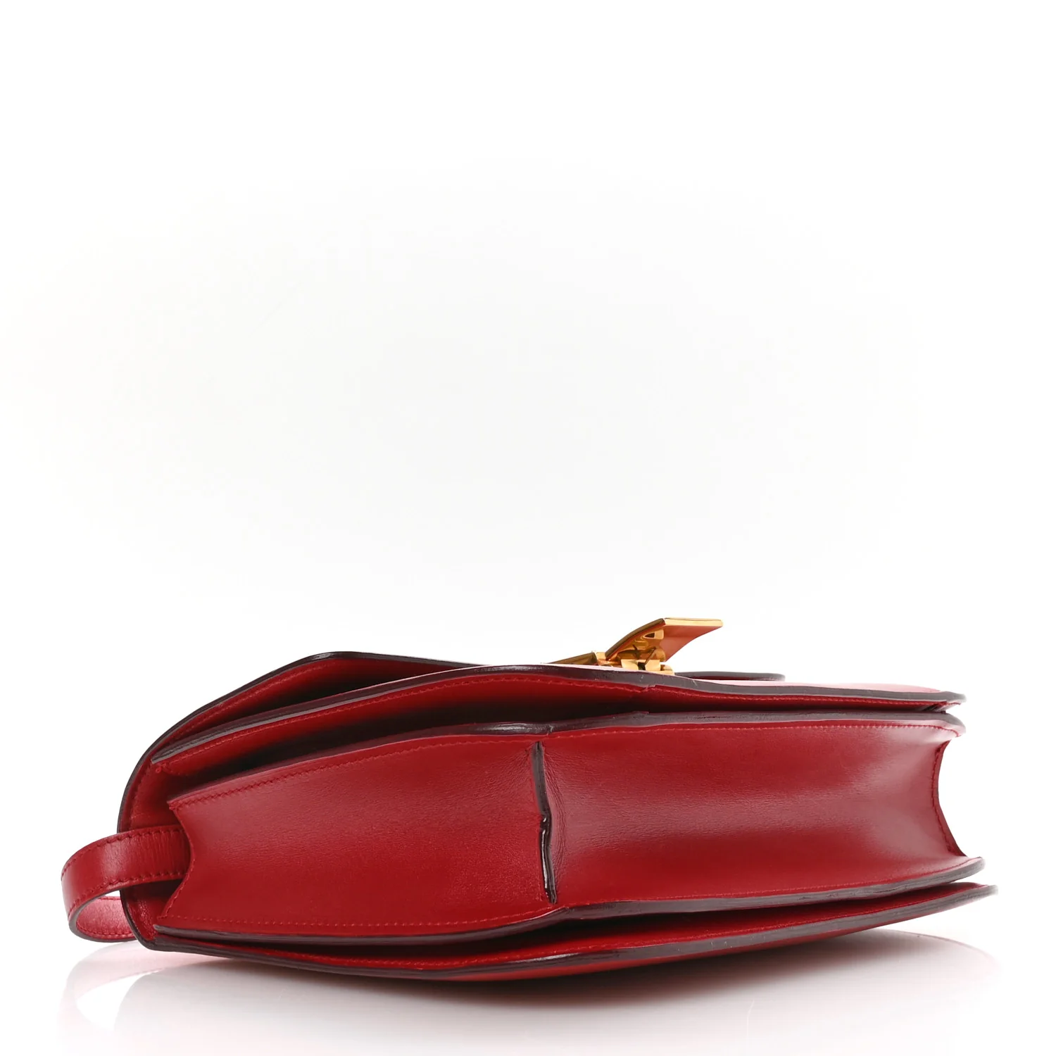 Box Calfskin Medium Classic Box Flap Bag Red - Image 4