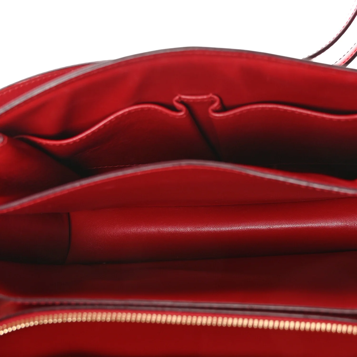 Box Calfskin Medium Classic Box Flap Bag Red - Image 5