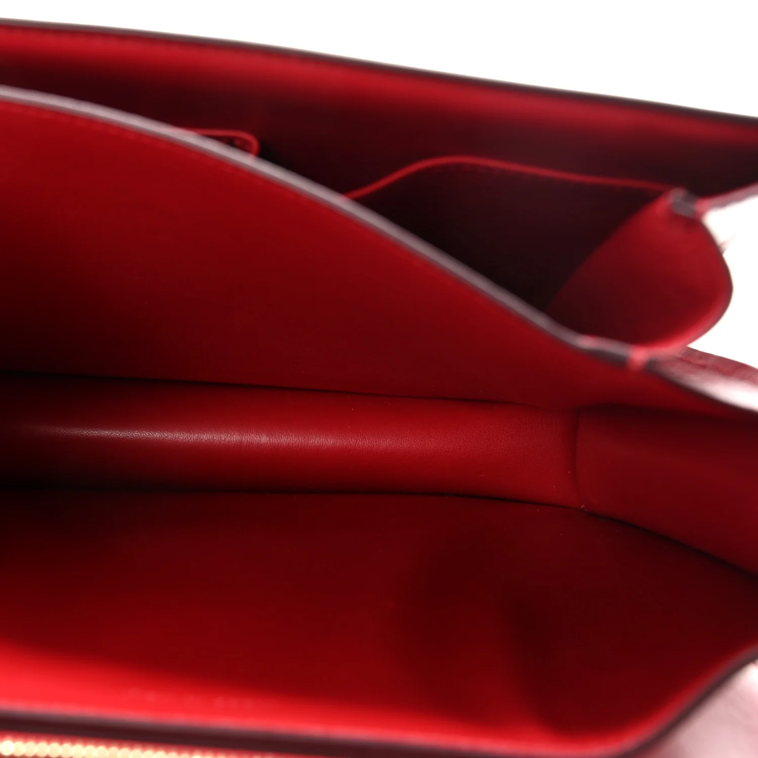 Box Calfskin Medium Classic Box Flap Bag Red - Image 5