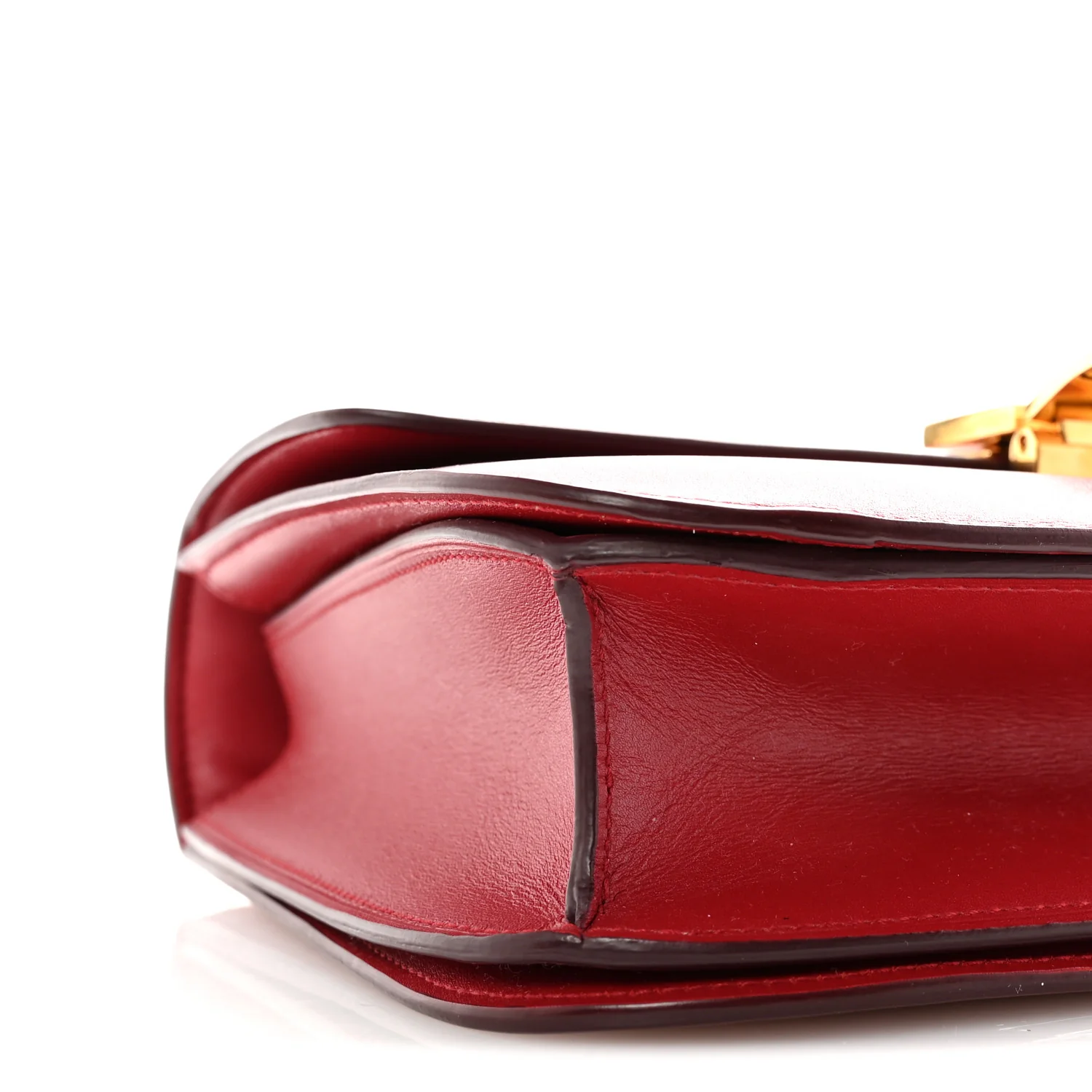 Box Calfskin Medium Classic Box Flap Bag Red - Image 8