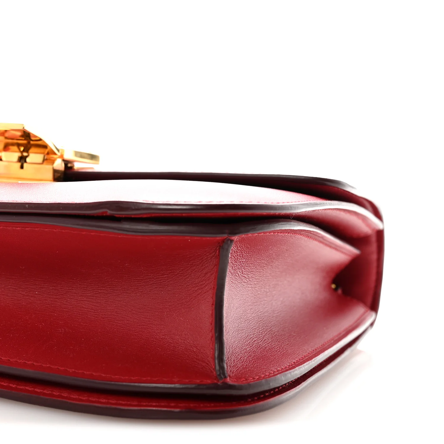 Box Calfskin Medium Classic Box Flap Bag Red - Image 9