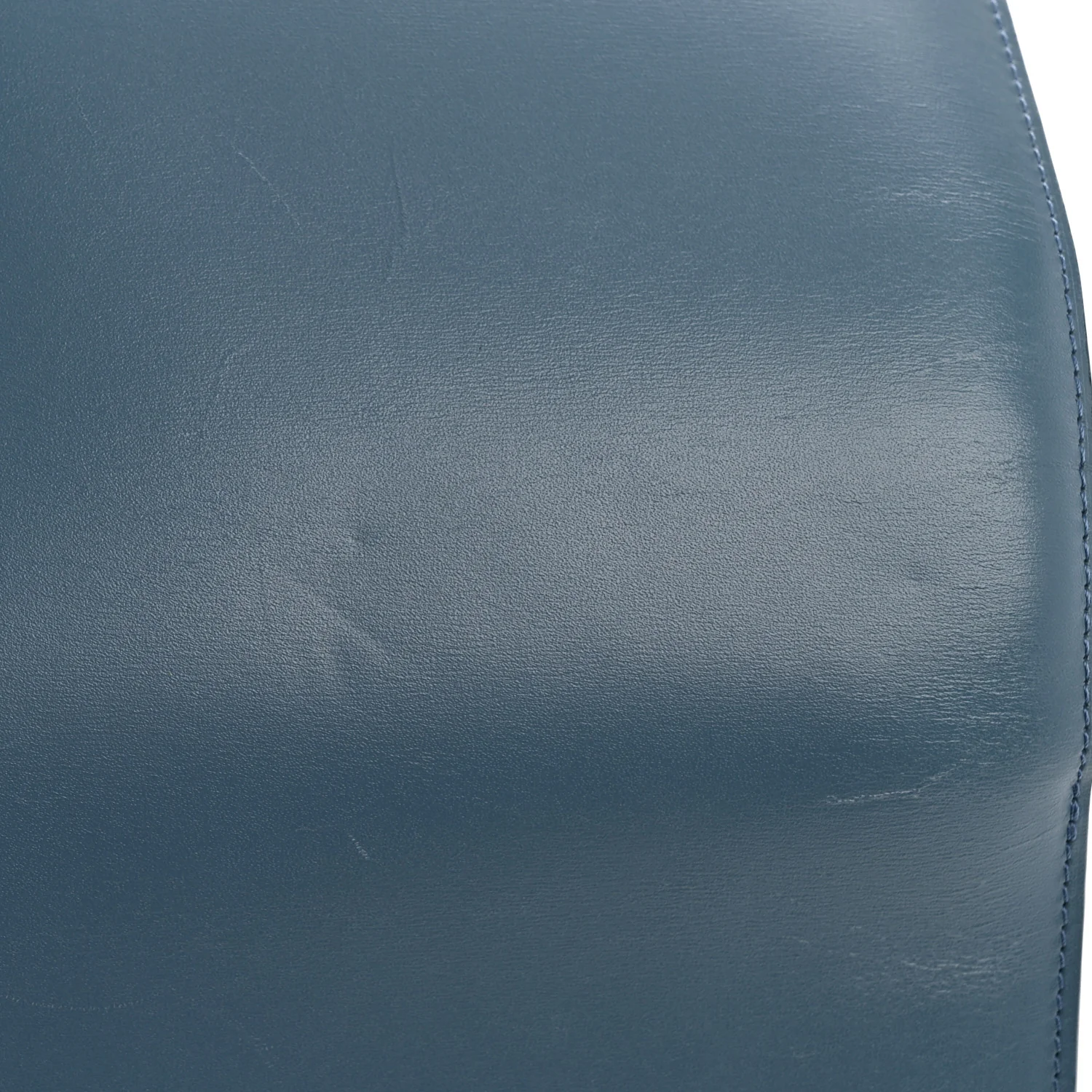 Box Calfskin Medium Classic Box Flap Bag Slate Blue - Image 15