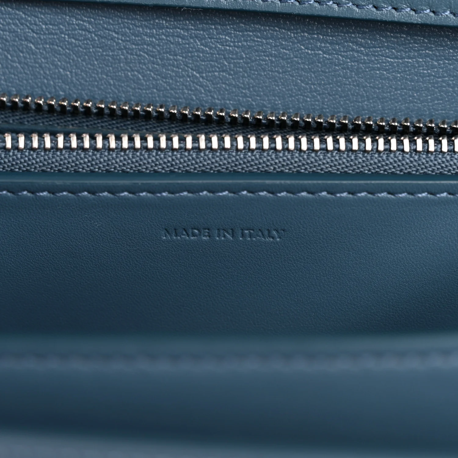 Box Calfskin Medium Classic Box Flap Bag Slate Blue - Image 7