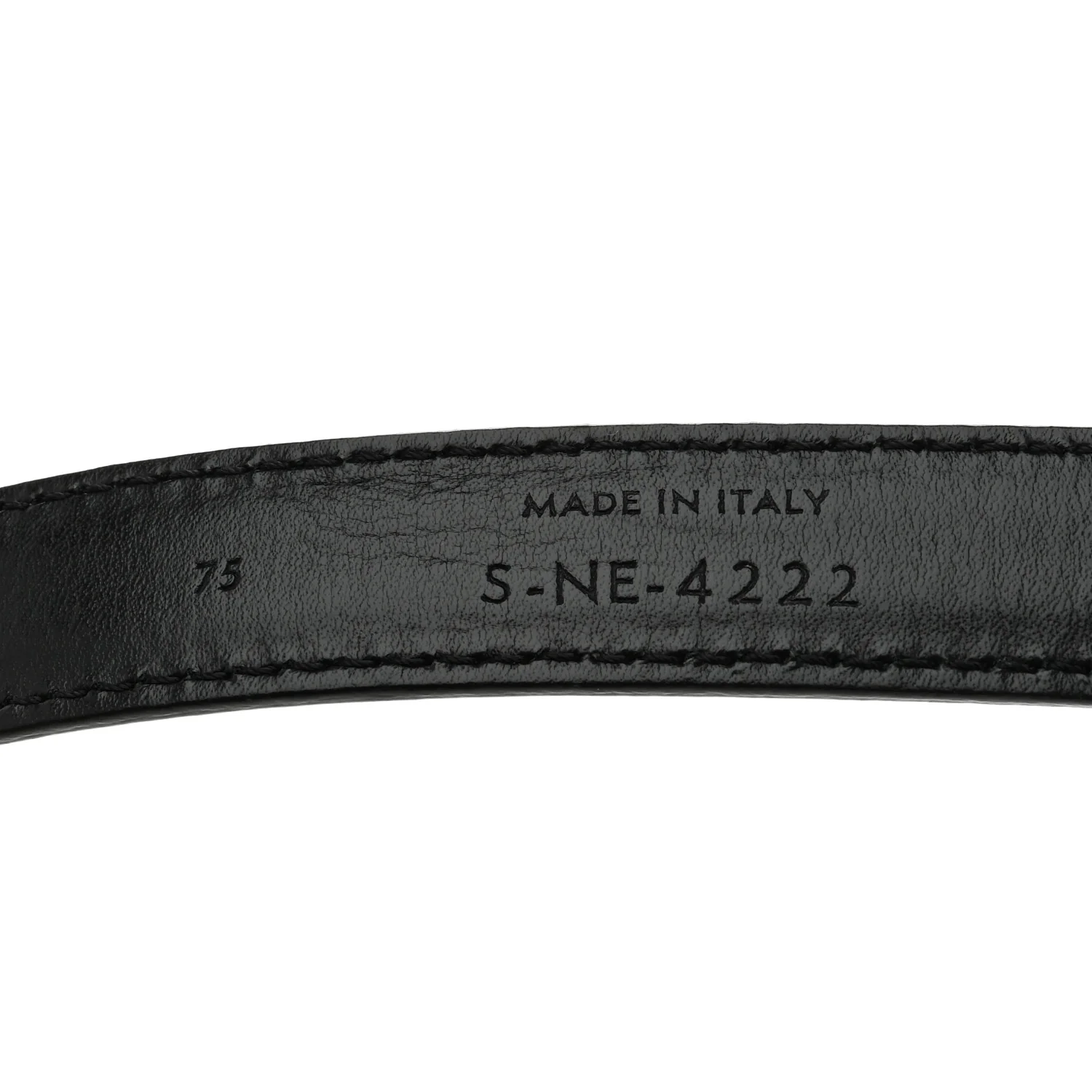 Box Calfskin Small 18mm Triomphe Belt 75 30 Black - Image 3