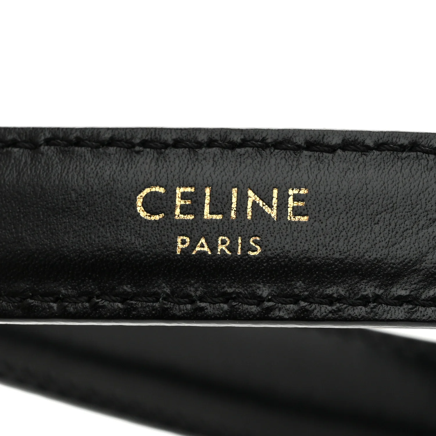 Box Calfskin Small 18mm Triomphe Belt 75 30 Black - Image 4