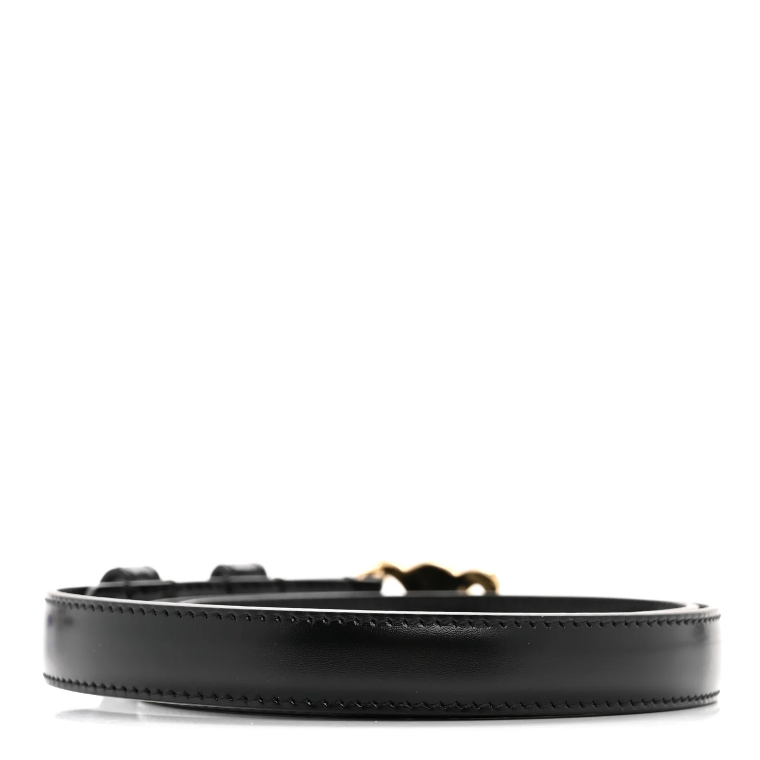 Box Calfskin Small 18mm Triomphe Belt 75 Black - Image 2