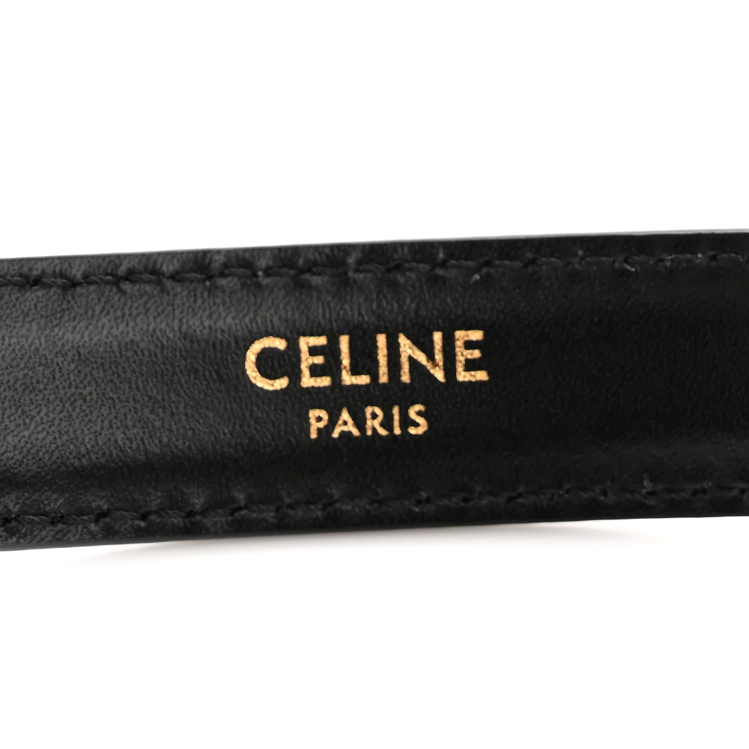 Box Calfskin Small 18mm Triomphe Belt 75 Black - Image 5