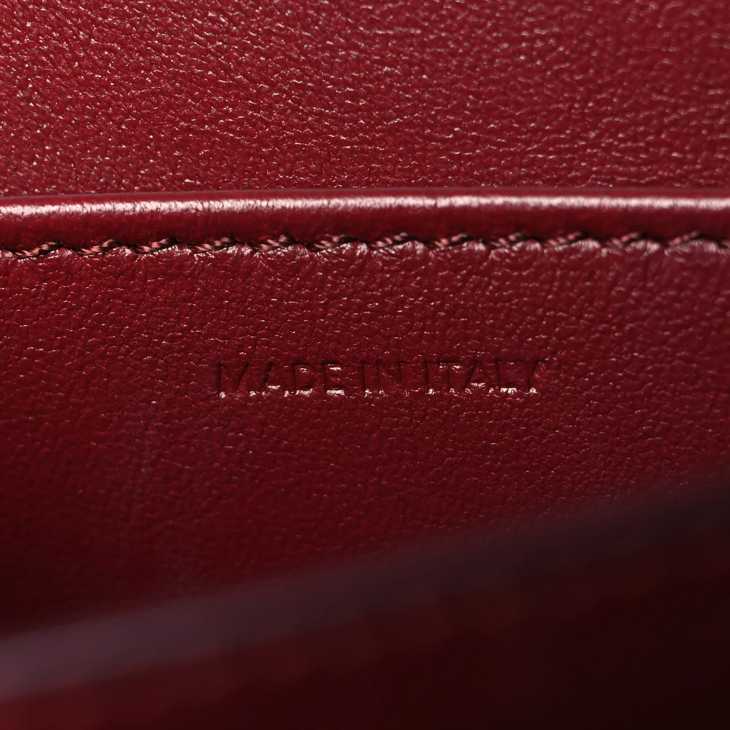 Box Calfskin Small Classic Box Flap Bag Burgundy - Image 7