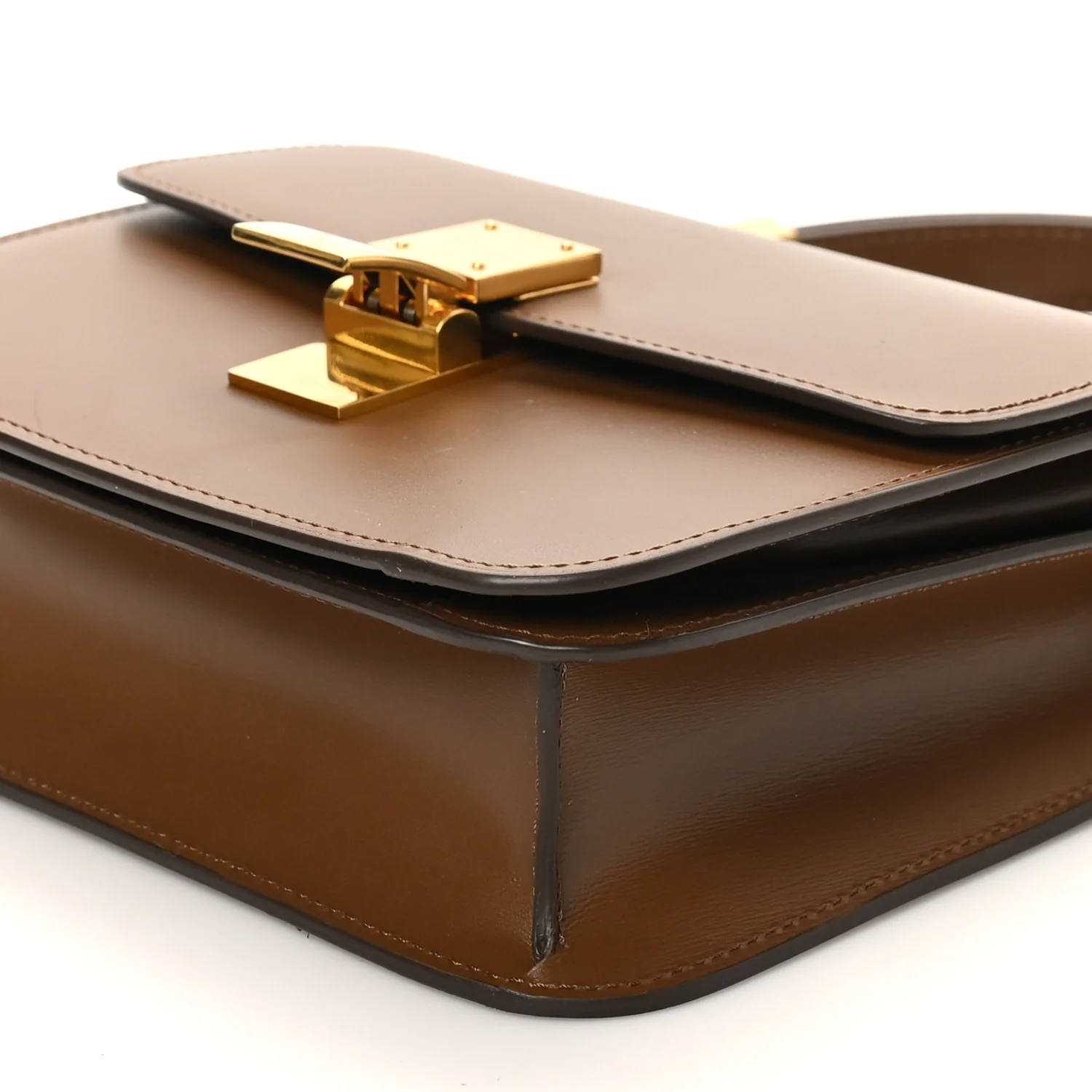 Box Calfskin Teen Classic Box Flap Bag Camel - Image 10