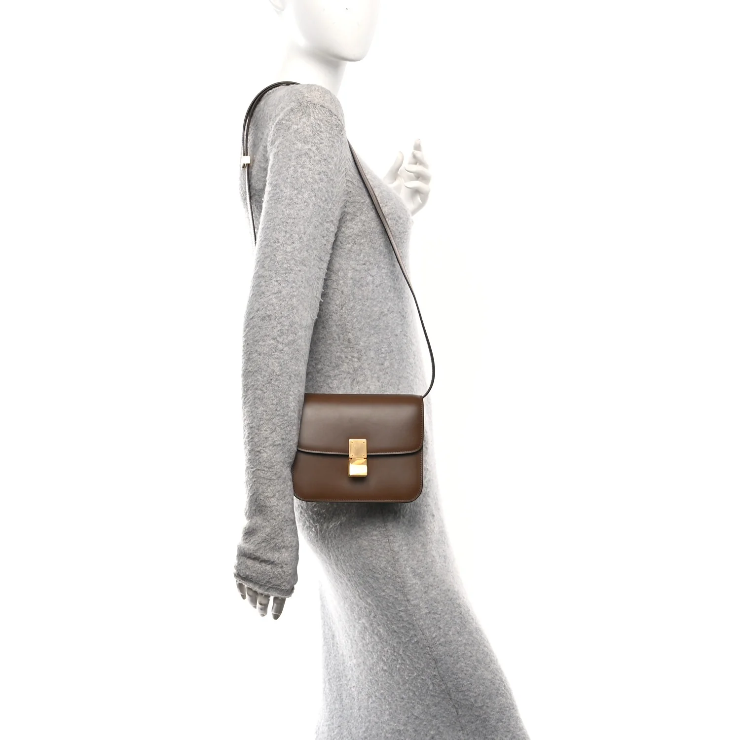 Box Calfskin Teen Classic Box Flap Bag Camel - Image 2