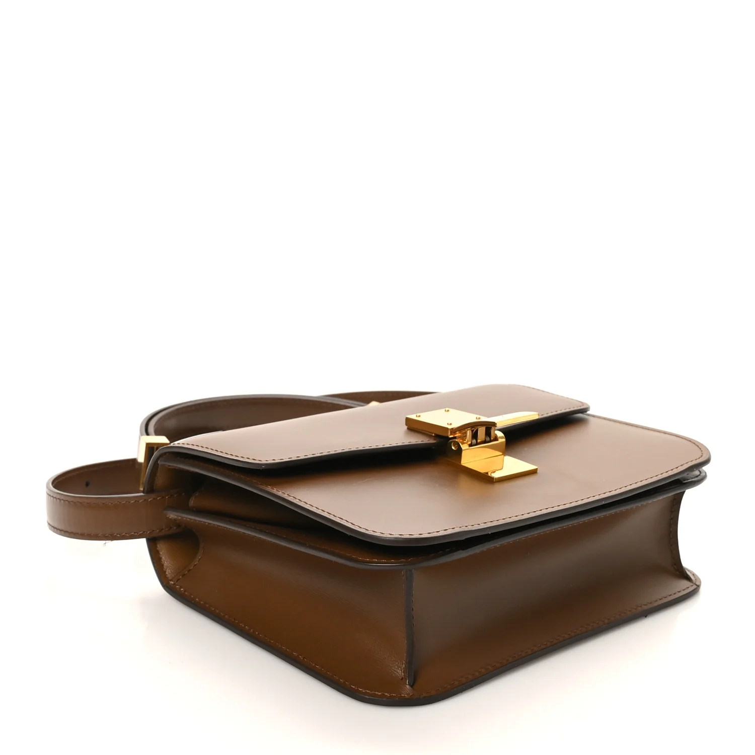 Box Calfskin Teen Classic Box Flap Bag Camel - Image 4